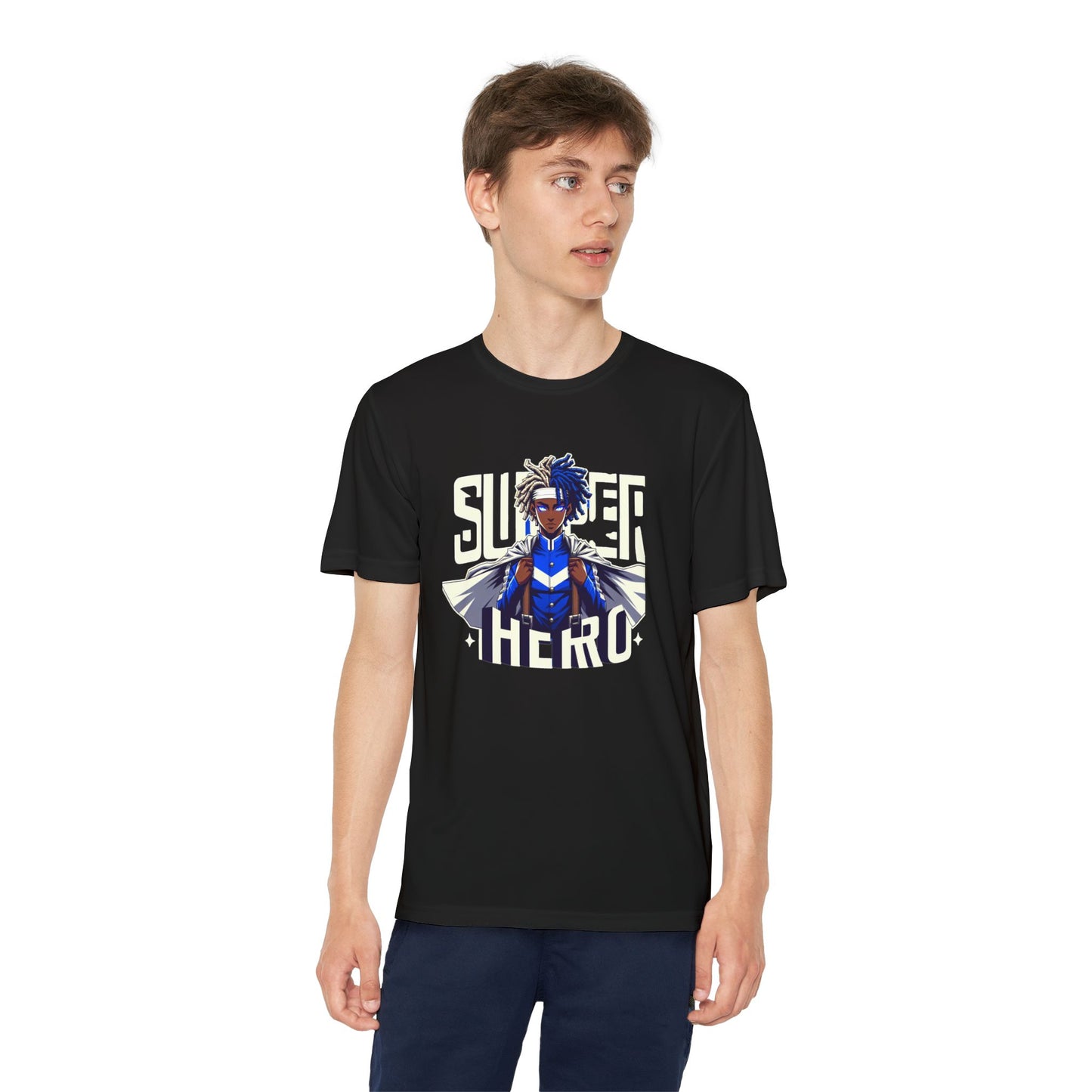 Youth Superhero Competitor Tee, Kid's T-Shirt, Summer Vibes Shirt, Birthday Gift, Superhero Fan Apparel, Fun Summer Outfit