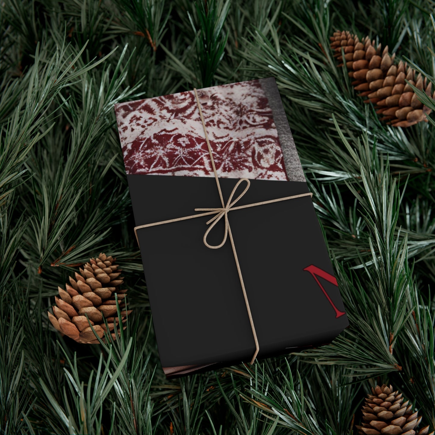 Merry Christmas African American Inspired Santa Clause -Gift Wrap