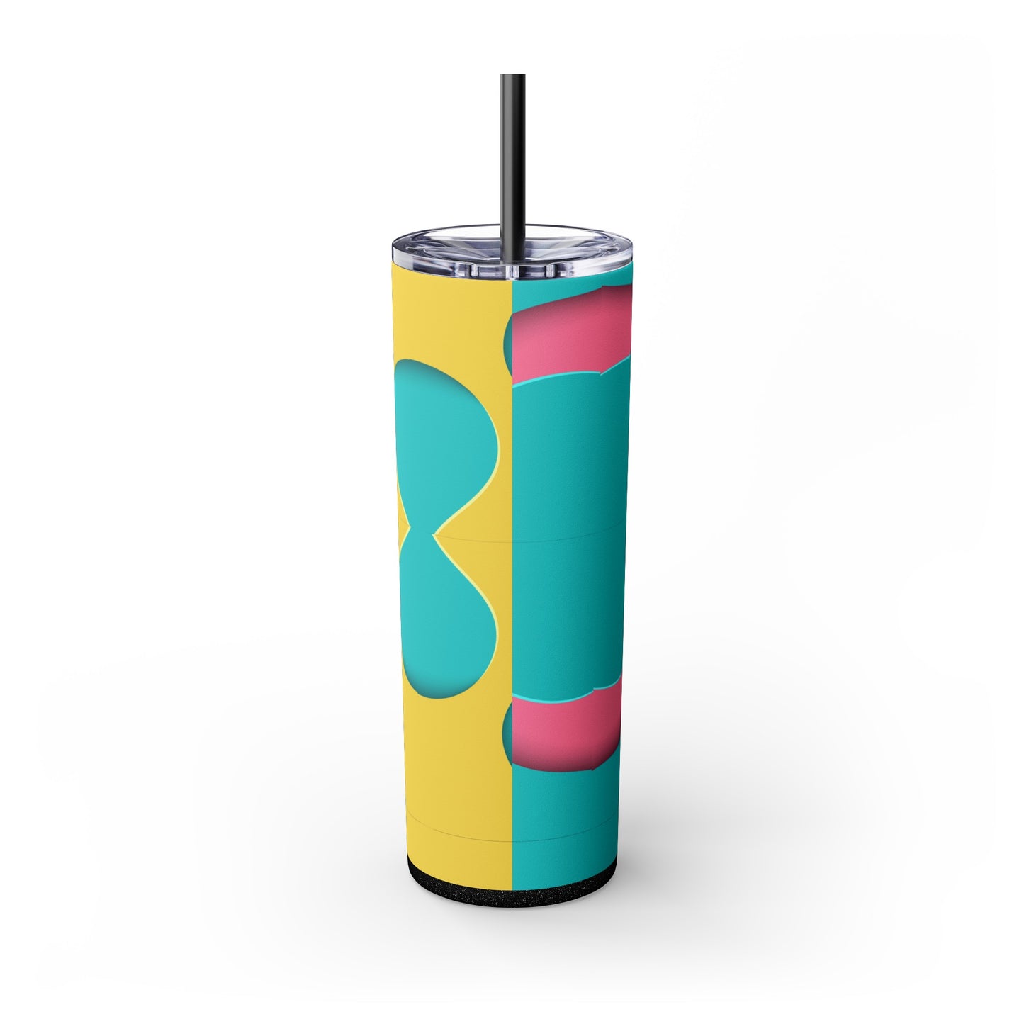Cotton Candy Skinny Tumbler with Straw, 20oz