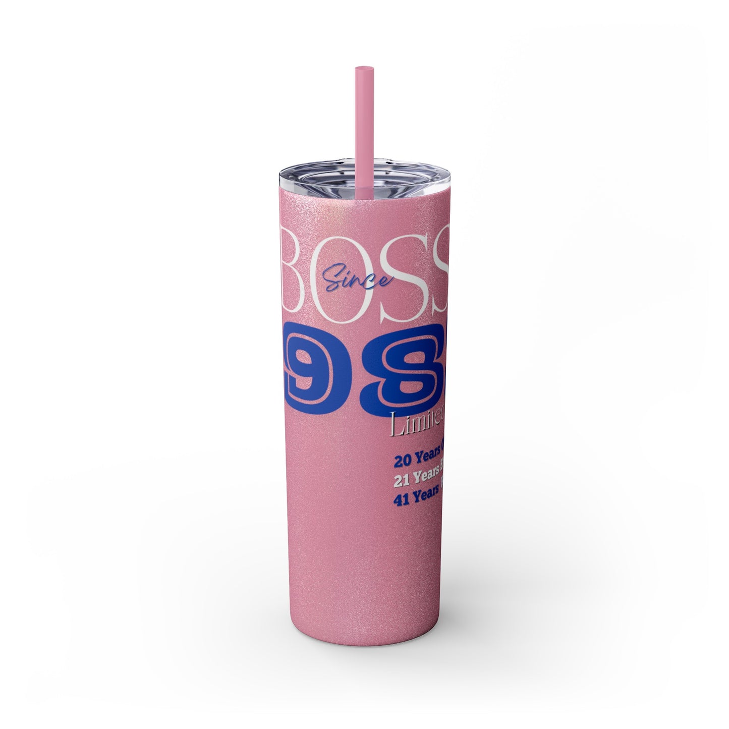 Customizable 1983 Born Skinny Tumbler with Straw, 20oz