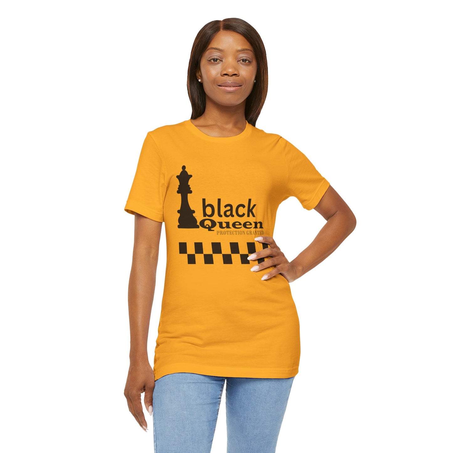 Black Queen Chess Tee - Unisex Jersey Short Sleeve