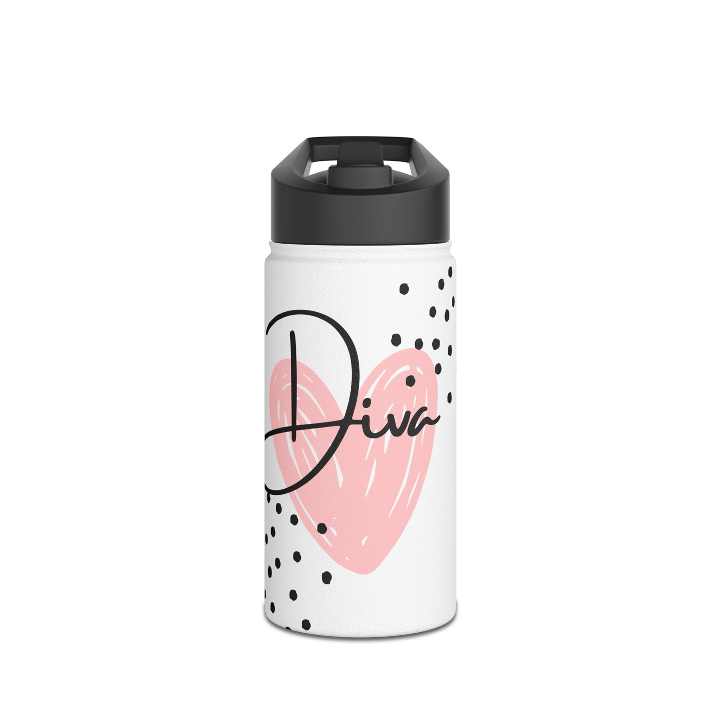 Diva Stainless Steel Water Bottle, Standard Lid-VMA Specialties Boutique