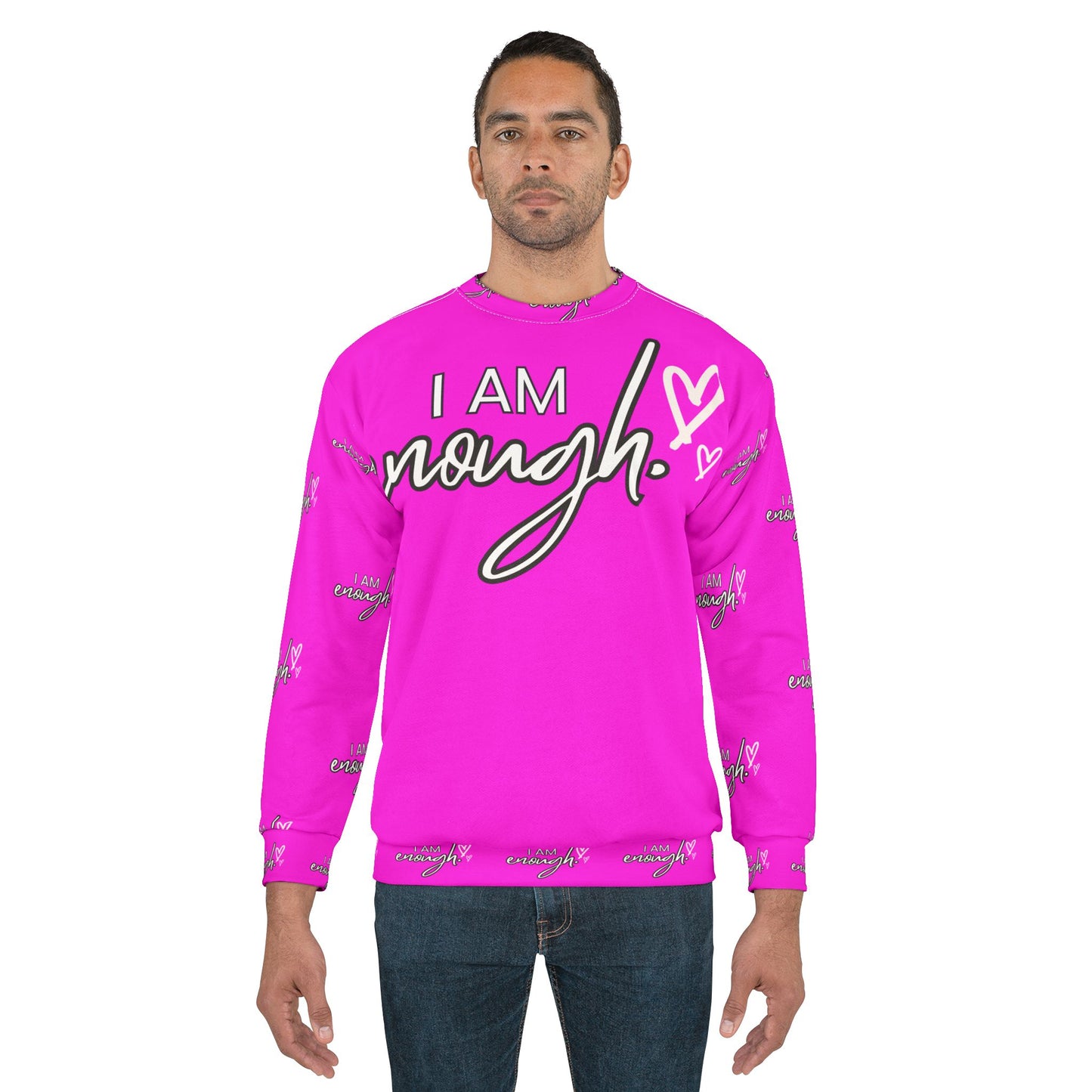 Hot Pink Unisex Sweatshirt - I am Enough