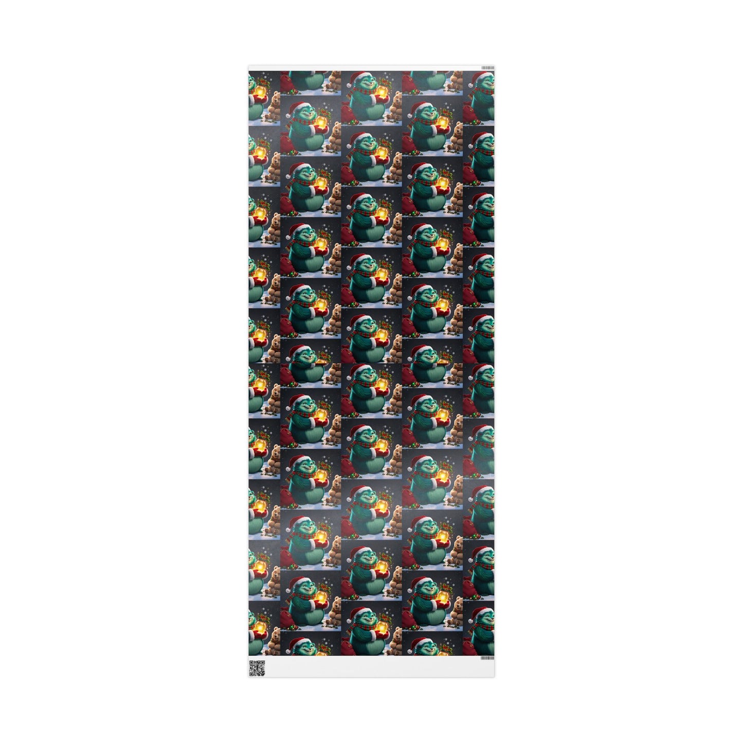 Christmas Wrapping Papers, Wizzle Claus Festive Holiday Gift Wrap, Santa Hat, Snowflakes, Magical Winter Feel, Ornaments and