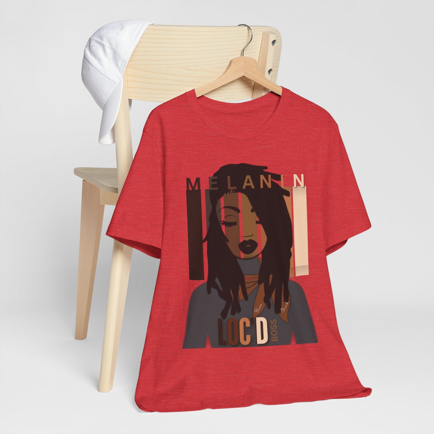 Melanin Loc'd Jersey Short Sleeve Tee