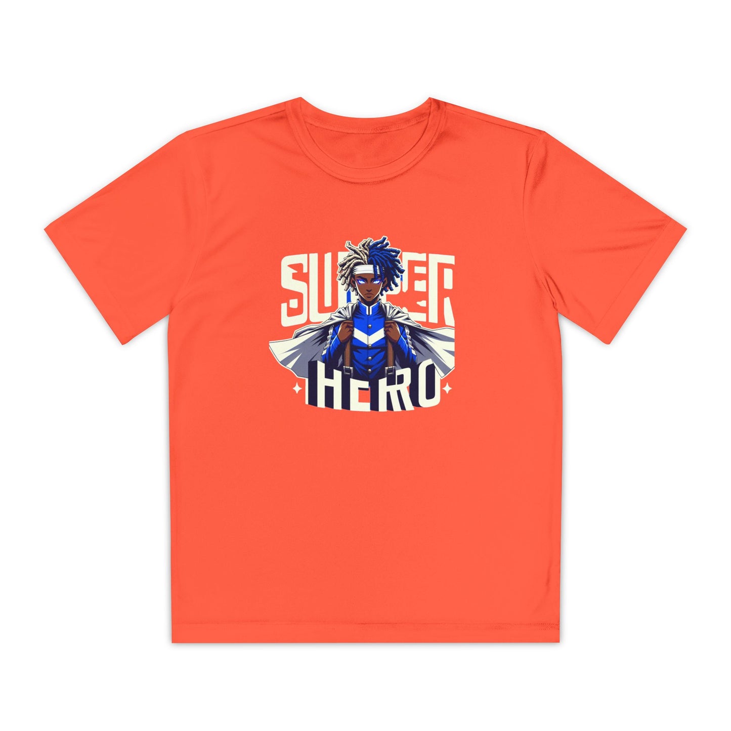 Youth Superhero Competitor Tee, Kid's T-Shirt, Summer Vibes Shirt, Birthday Gift, Superhero Fan Apparel, Fun Summer Outfit