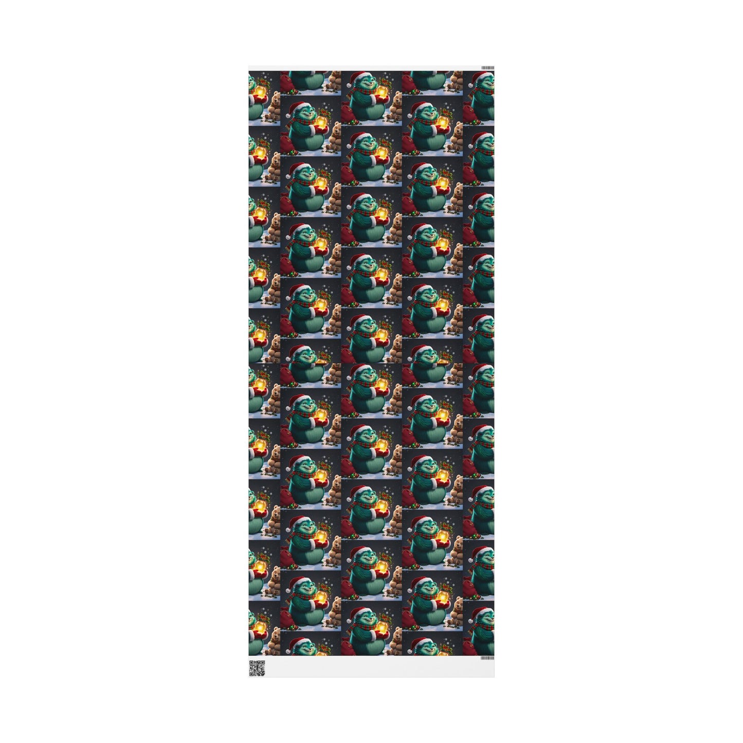 Christmas Wrapping Papers, Wizzle Claus Festive Holiday Gift Wrap, Santa Hat, Snowflakes, Magical Winter Feel, Ornaments and