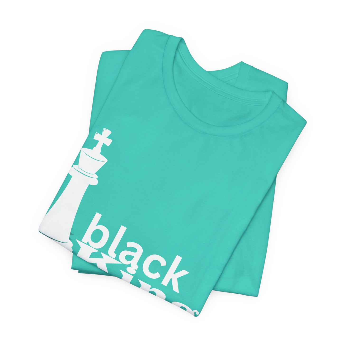 Black King Chess Tee - Unisex Jersey Short Sleeve
