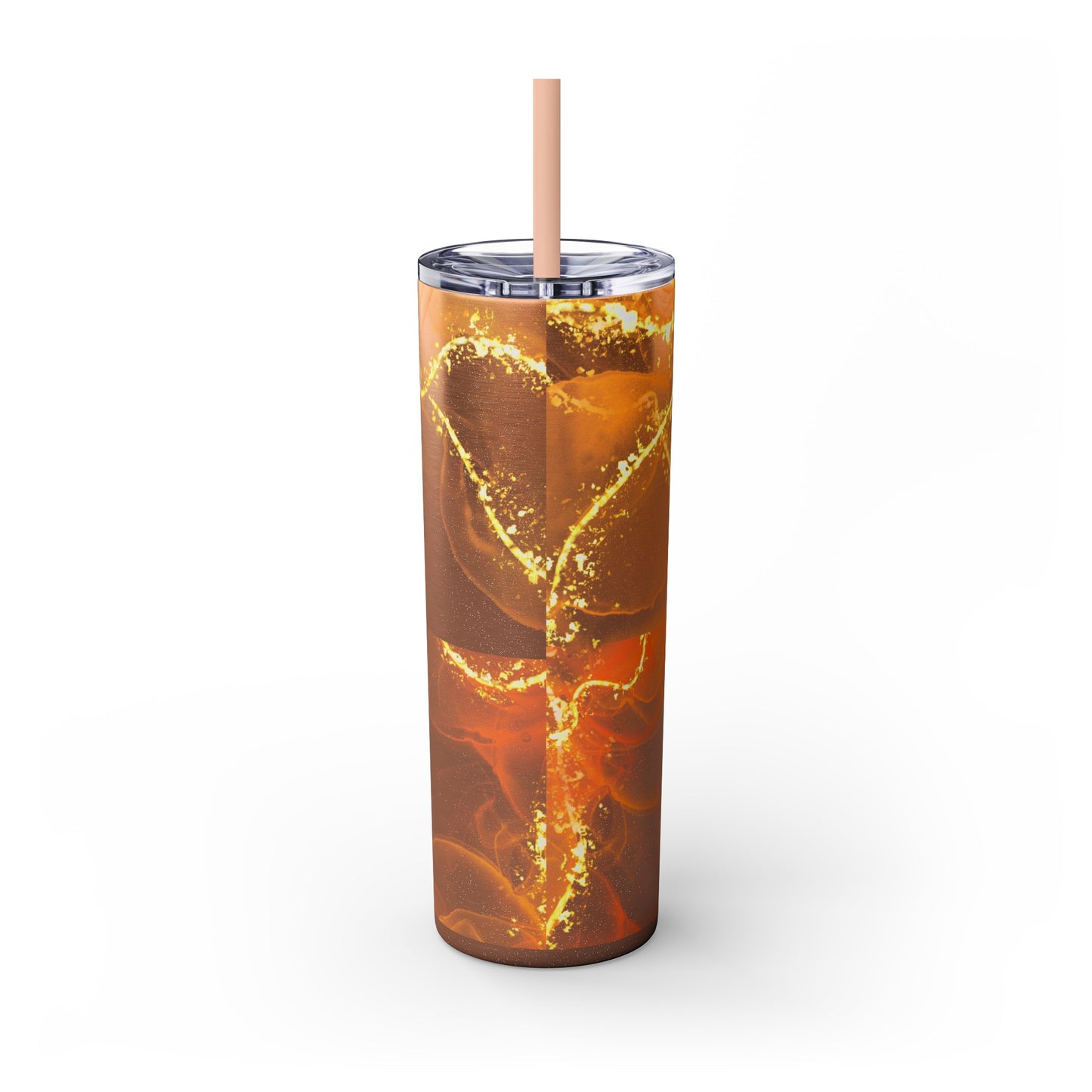Fire Skinny Tumbler with Straw, 20oz Model# 051701