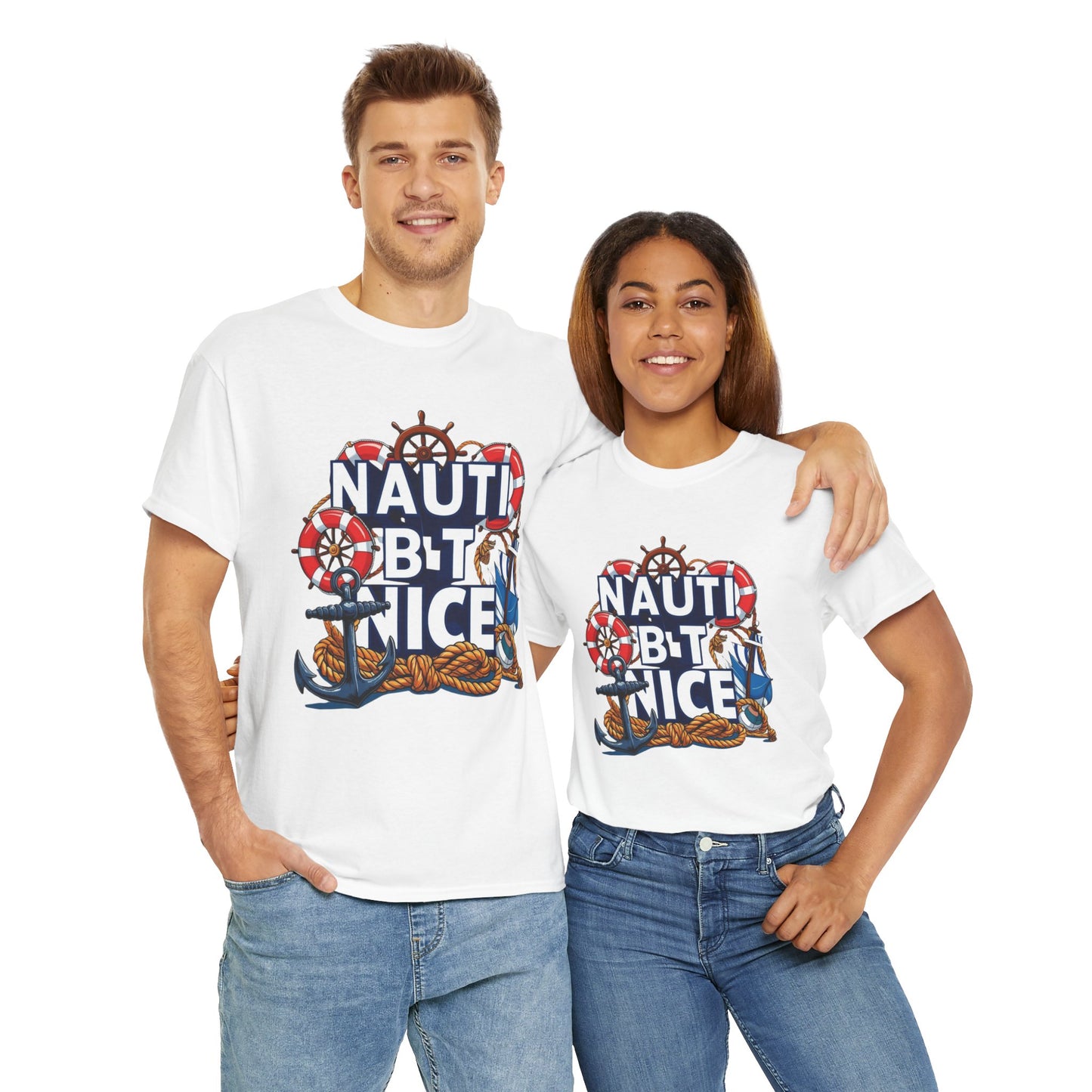 Nautical Unisex Tee - NAUTI BUT NICE Design