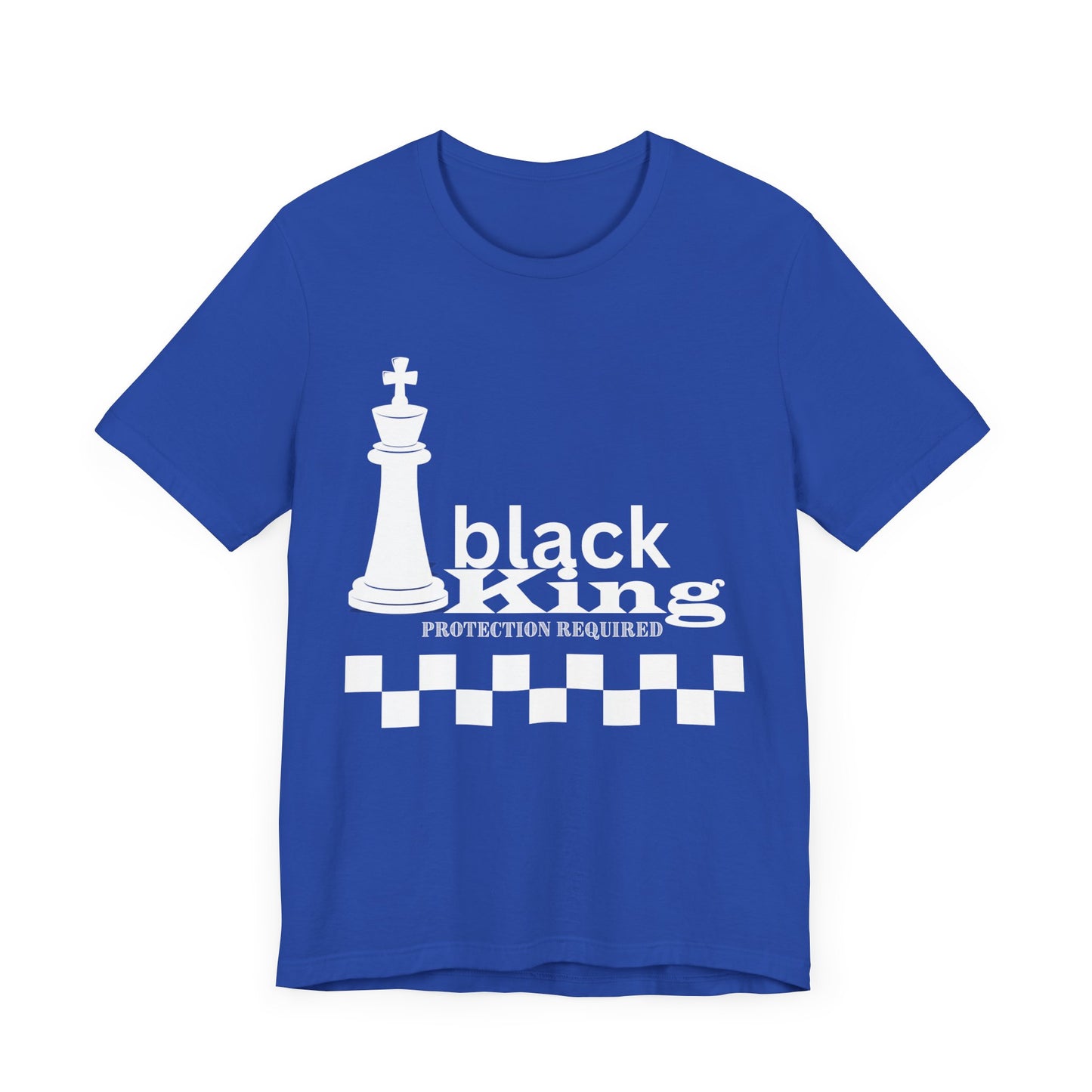 Black King Chess Tee - Unisex Jersey Short Sleeve