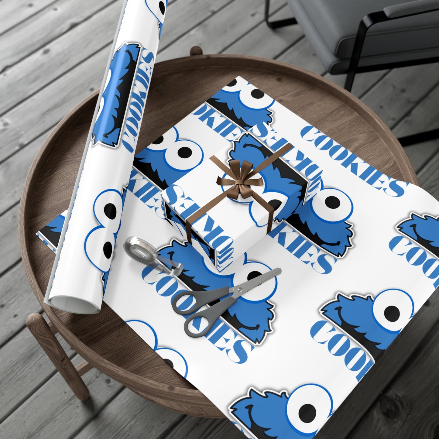 Gift Wrap Papers-Cookie Monster Inspired