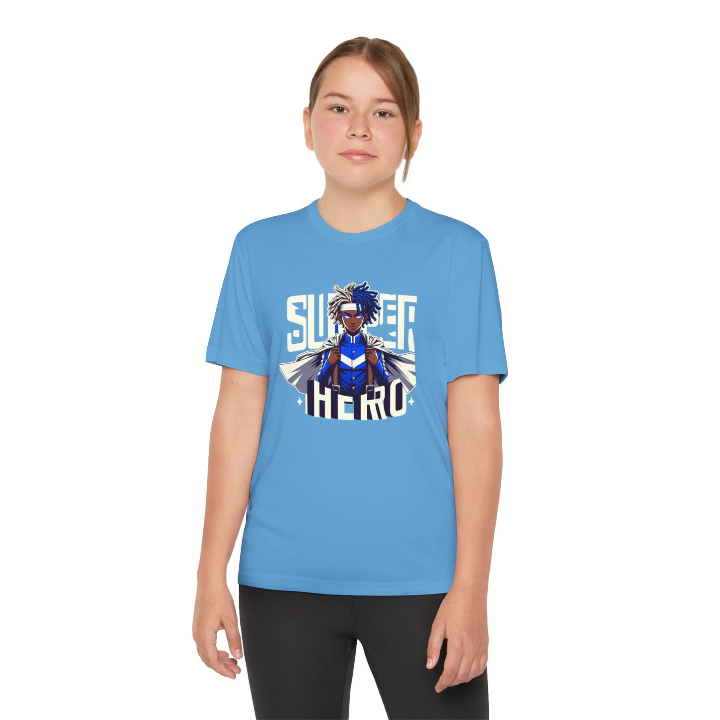 Youth Superhero Competitor Tee, Kid's T-Shirt, Summer Vibes Shirt, Birthday Gift, Superhero Fan Apparel, Fun Summer Outfit