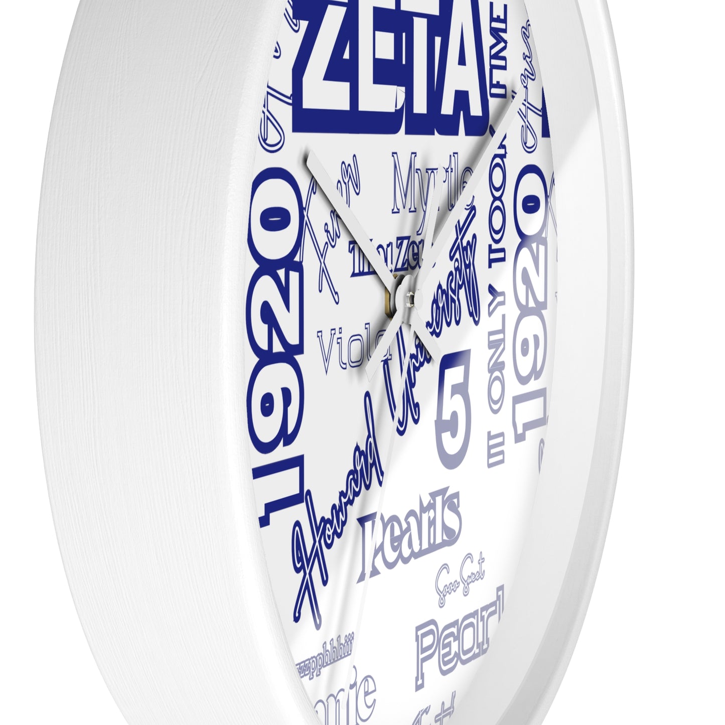 Wall Clock - Zeta Inspired Greek Sorority Design
