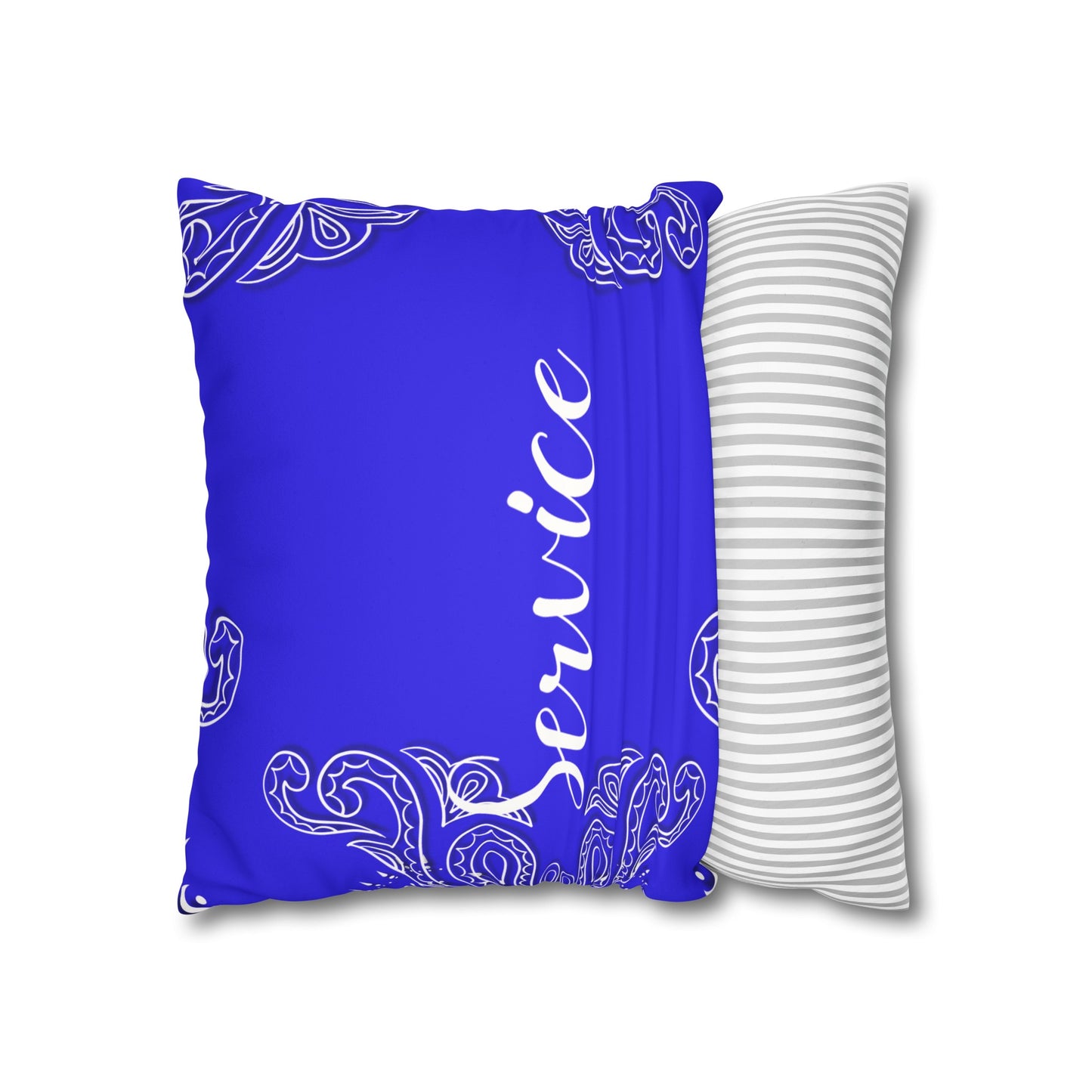 Service 1920 Faux Suede Square Pillowcase