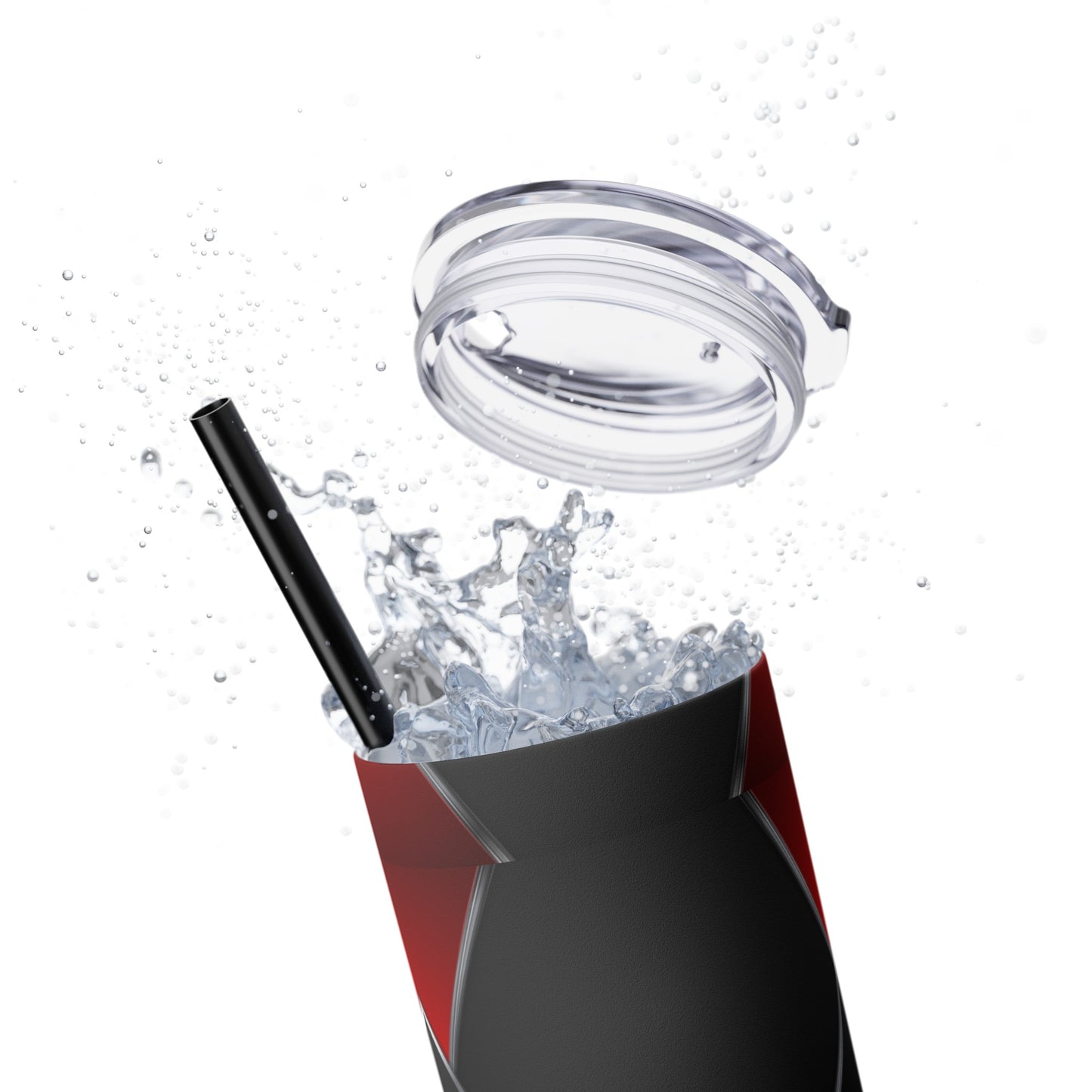 DANGER Skinny Tumbler with Straw, 20oz