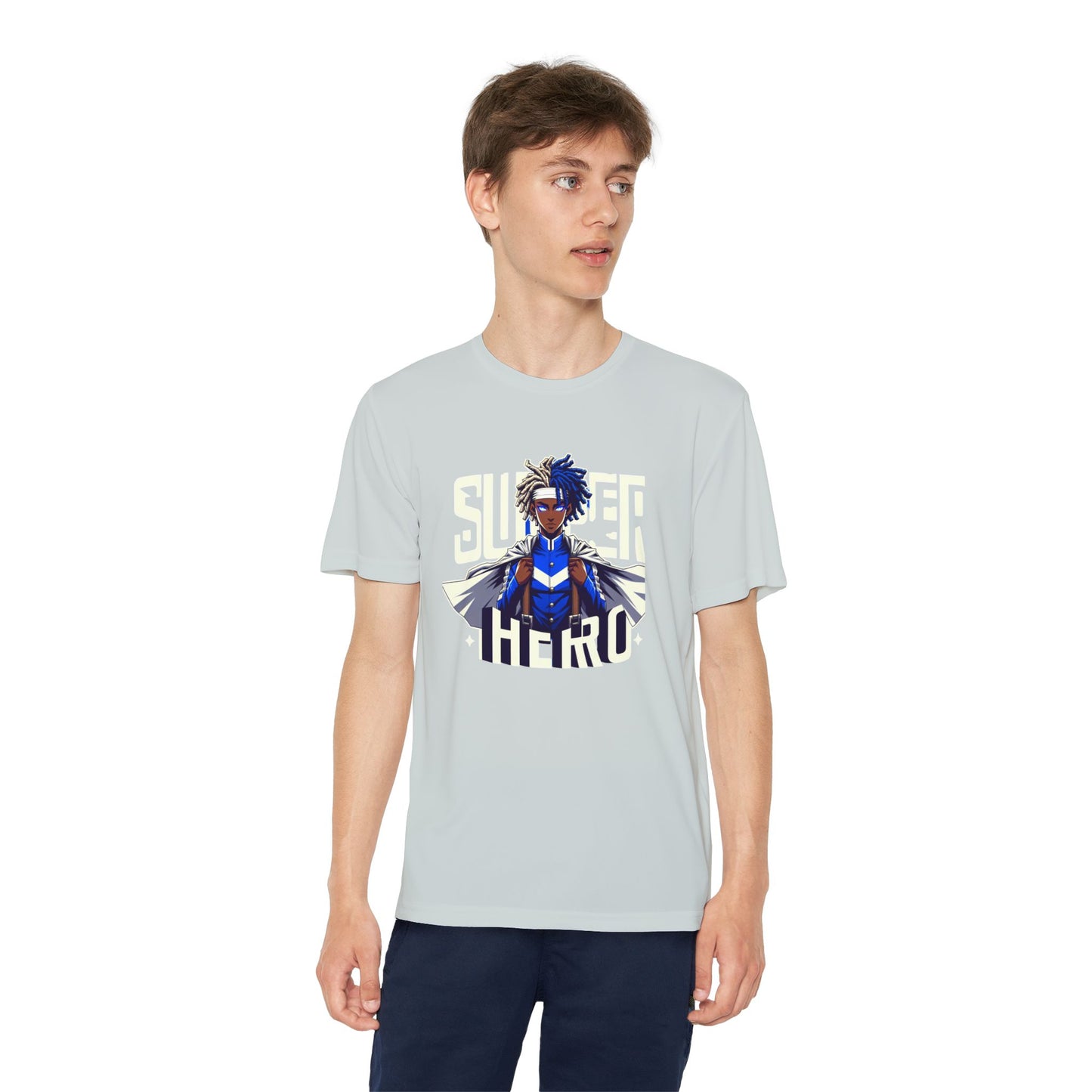 Youth Superhero Competitor Tee, Kid's T-Shirt, Summer Vibes Shirt, Birthday Gift, Superhero Fan Apparel, Fun Summer Outfit