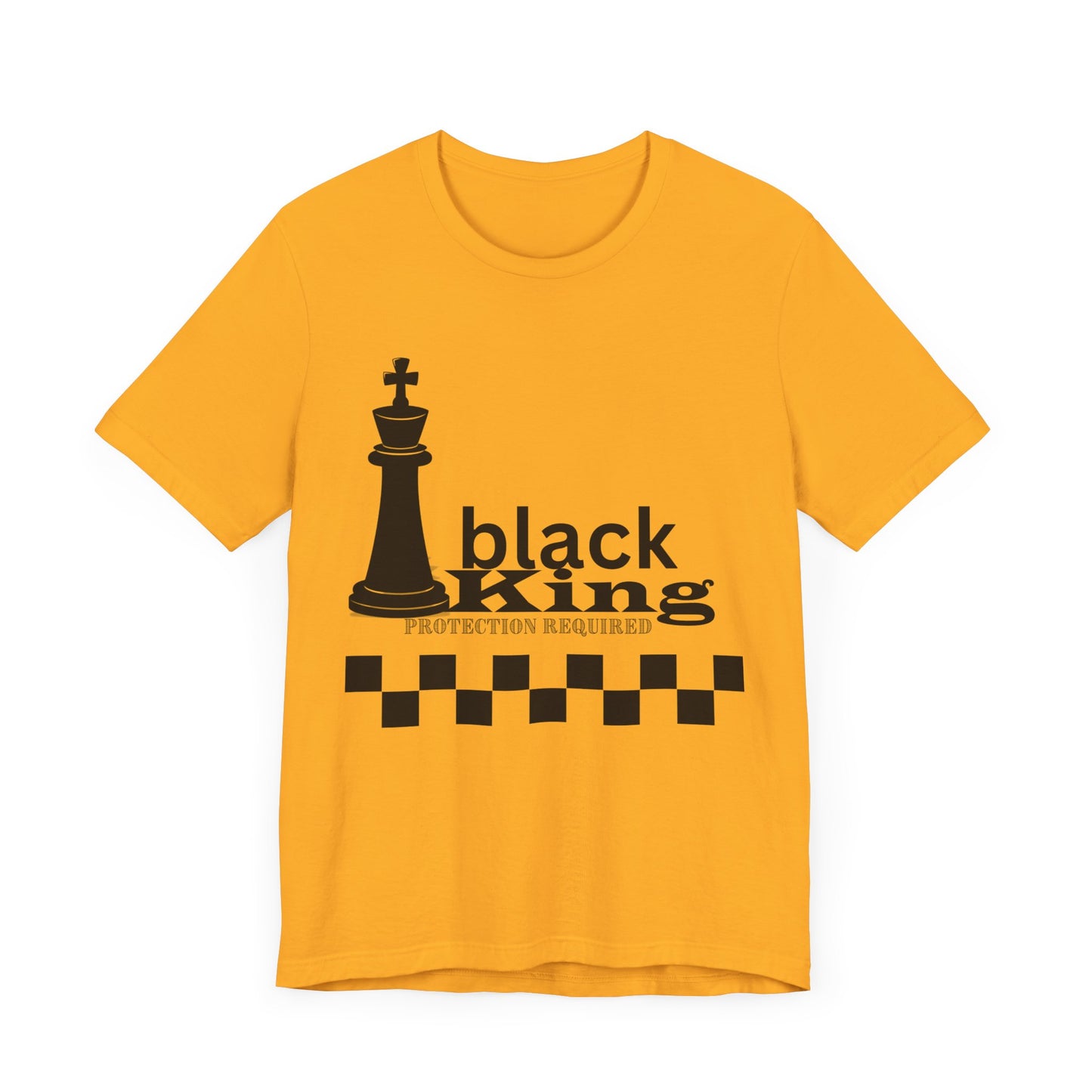 Black King Chess Tee - Unisex Jersey Short Sleeve