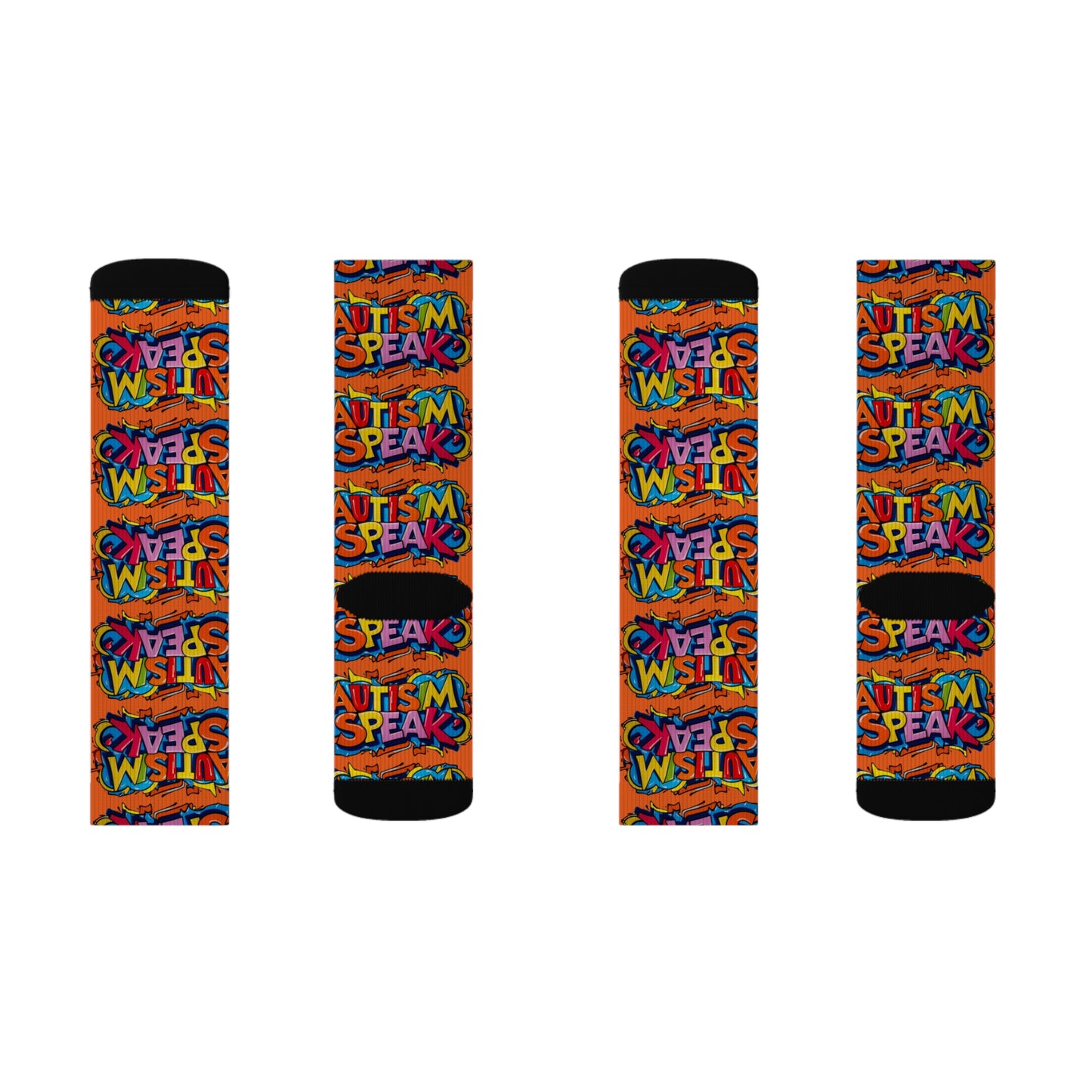 Autism Speak Graffiti Style- Orange