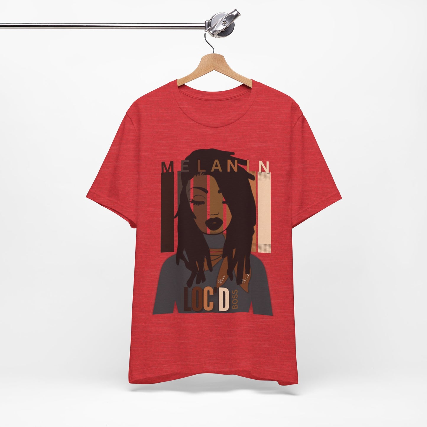 Melanin Loc'd Jersey Short Sleeve Tee