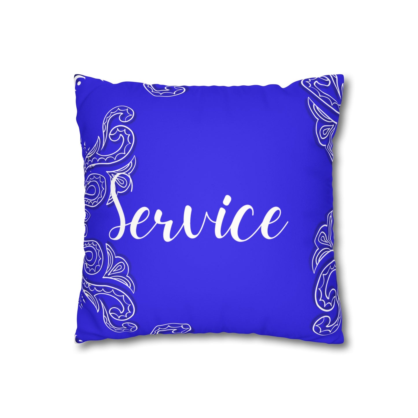Service 1920 Faux Suede Square Pillowcase