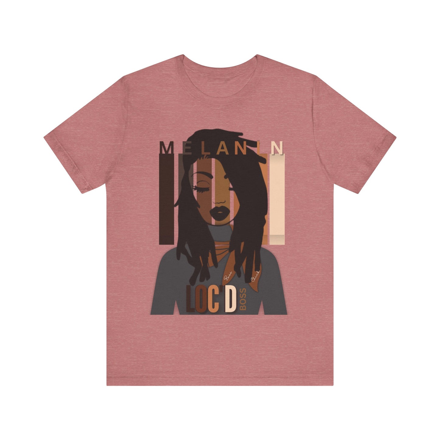 Melanin Loc'd Jersey Short Sleeve Tee