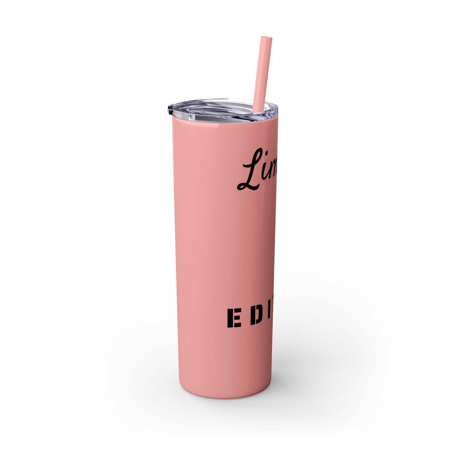 Limited Edition Customizable Skinny Tumbler with Straw, 20oz