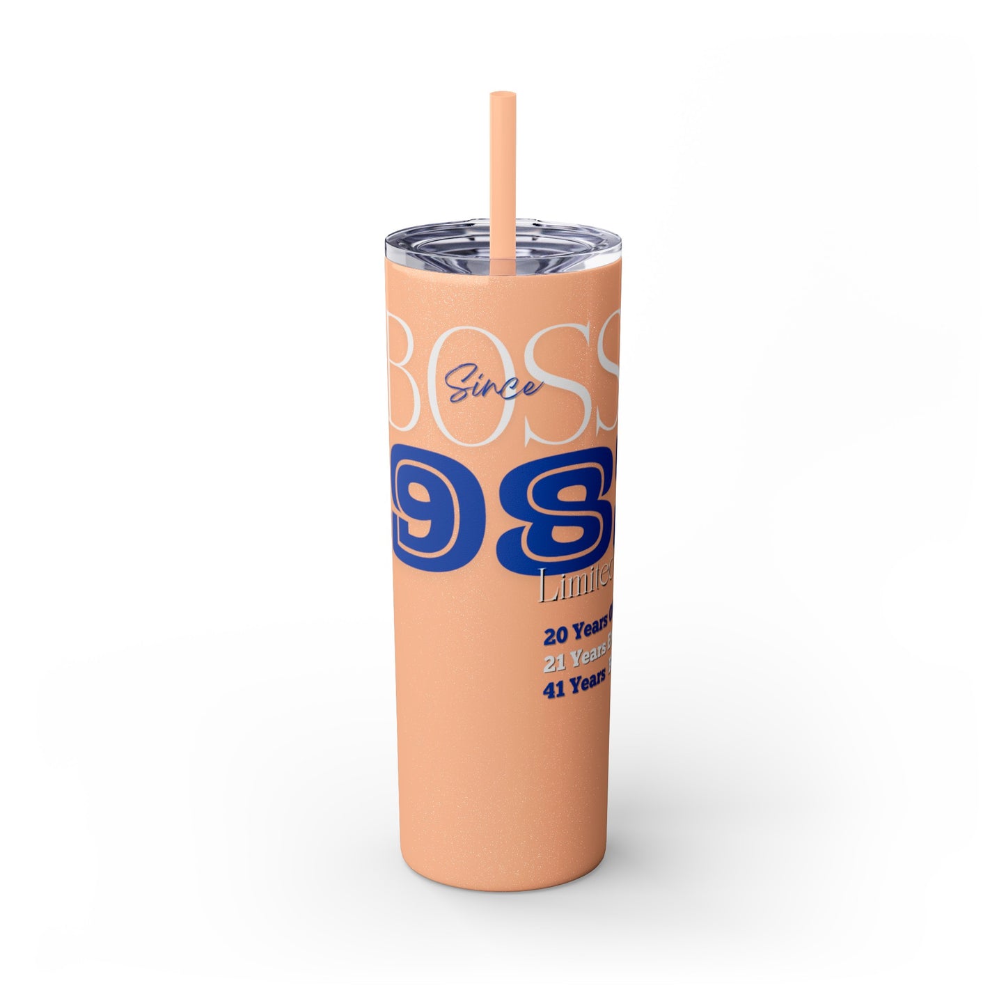 Customizable 1983 Born Skinny Tumbler with Straw, 20oz