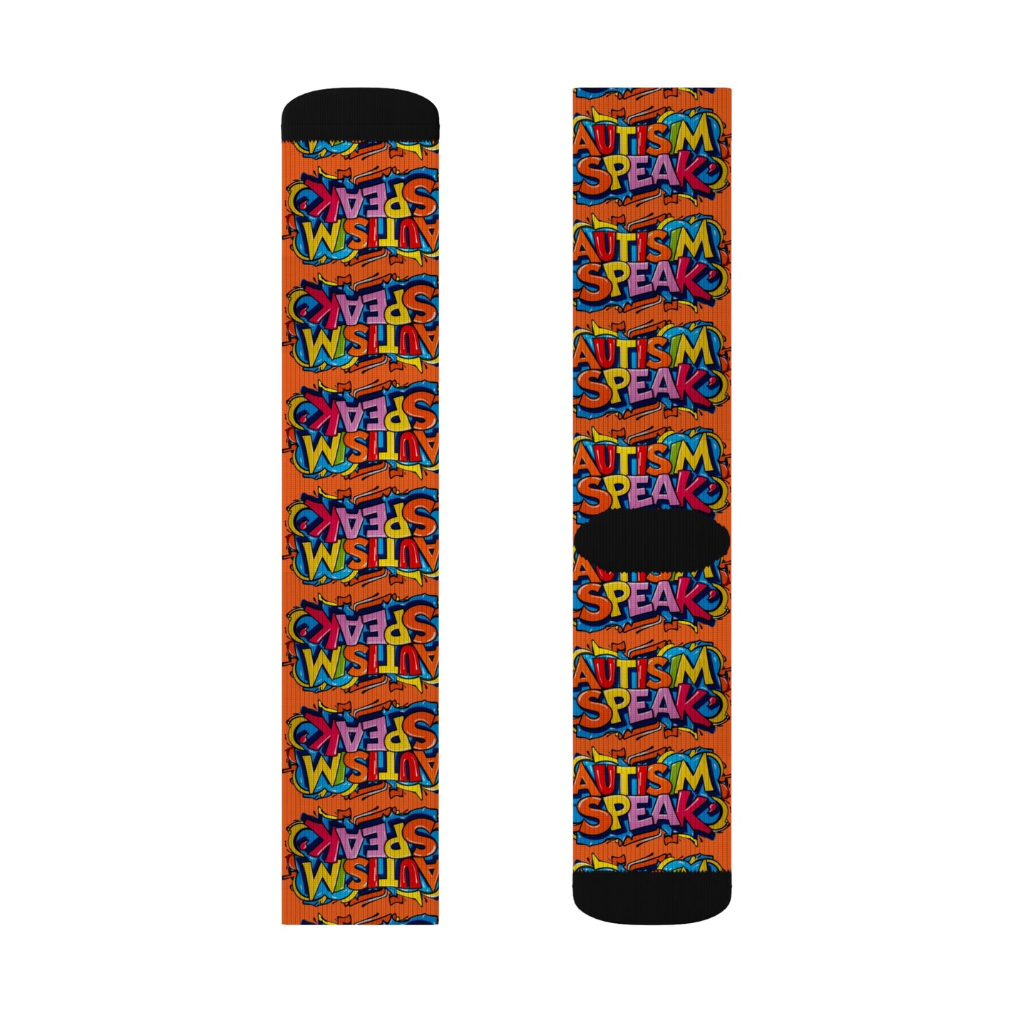 Autism Speak Graffiti Style- Orange