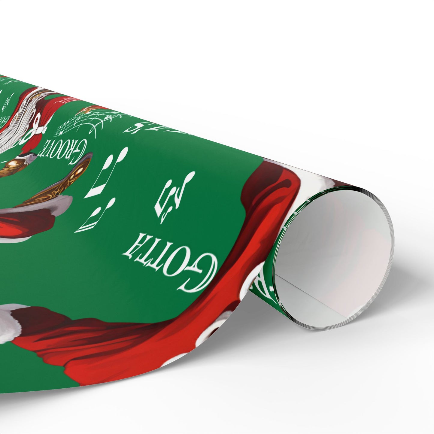 Santa Gotta Groove, African American Santa Christmas Holiday Wrap