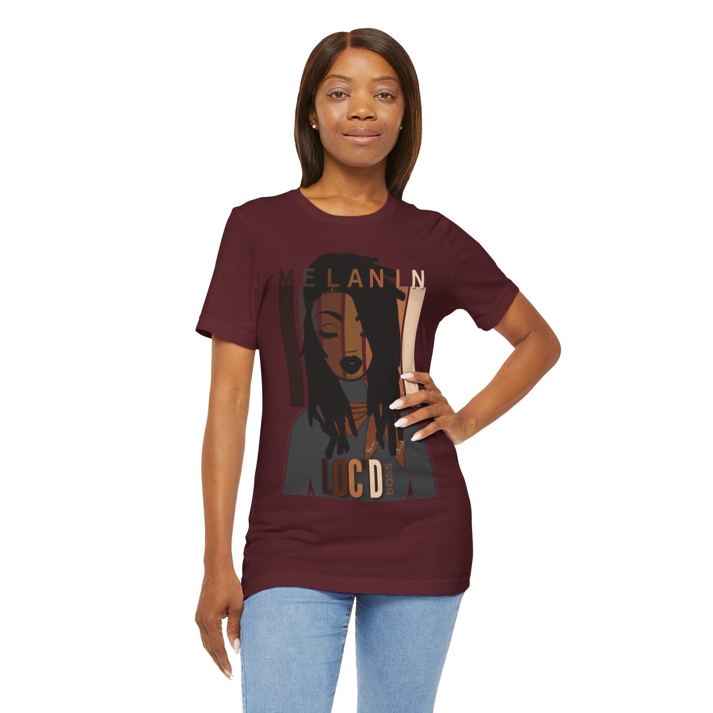 Melanin Loc'd Jersey Short Sleeve Tee