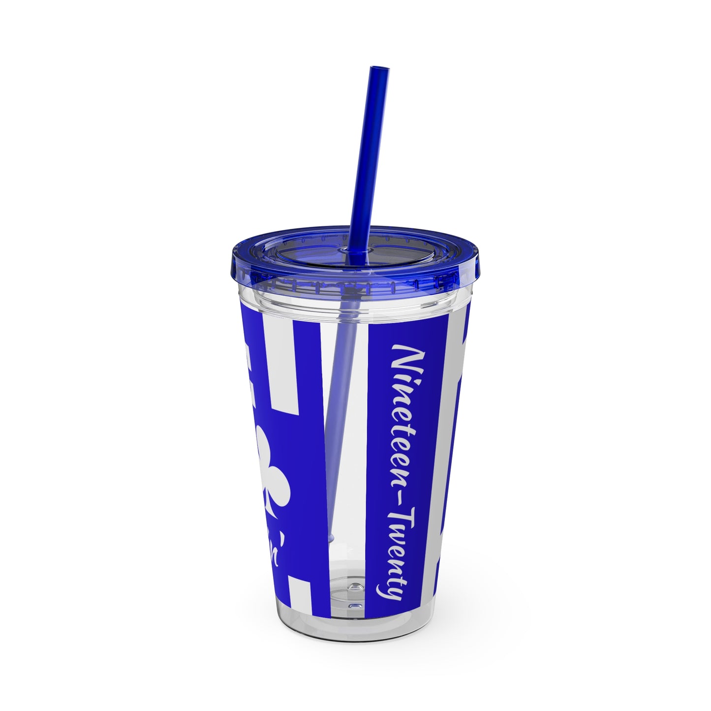 Tre Club Sunsplash Tumbler with Straw, 16oz