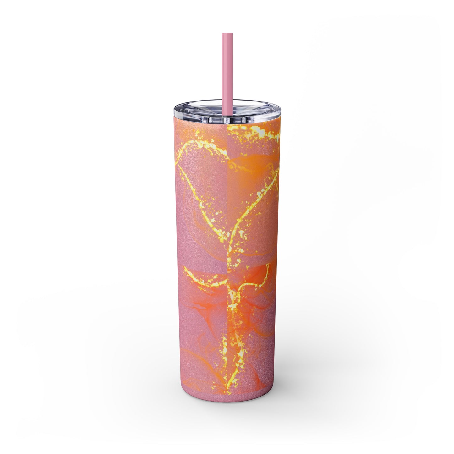 Fire Skinny Tumbler with Straw, 20oz Model# 051701