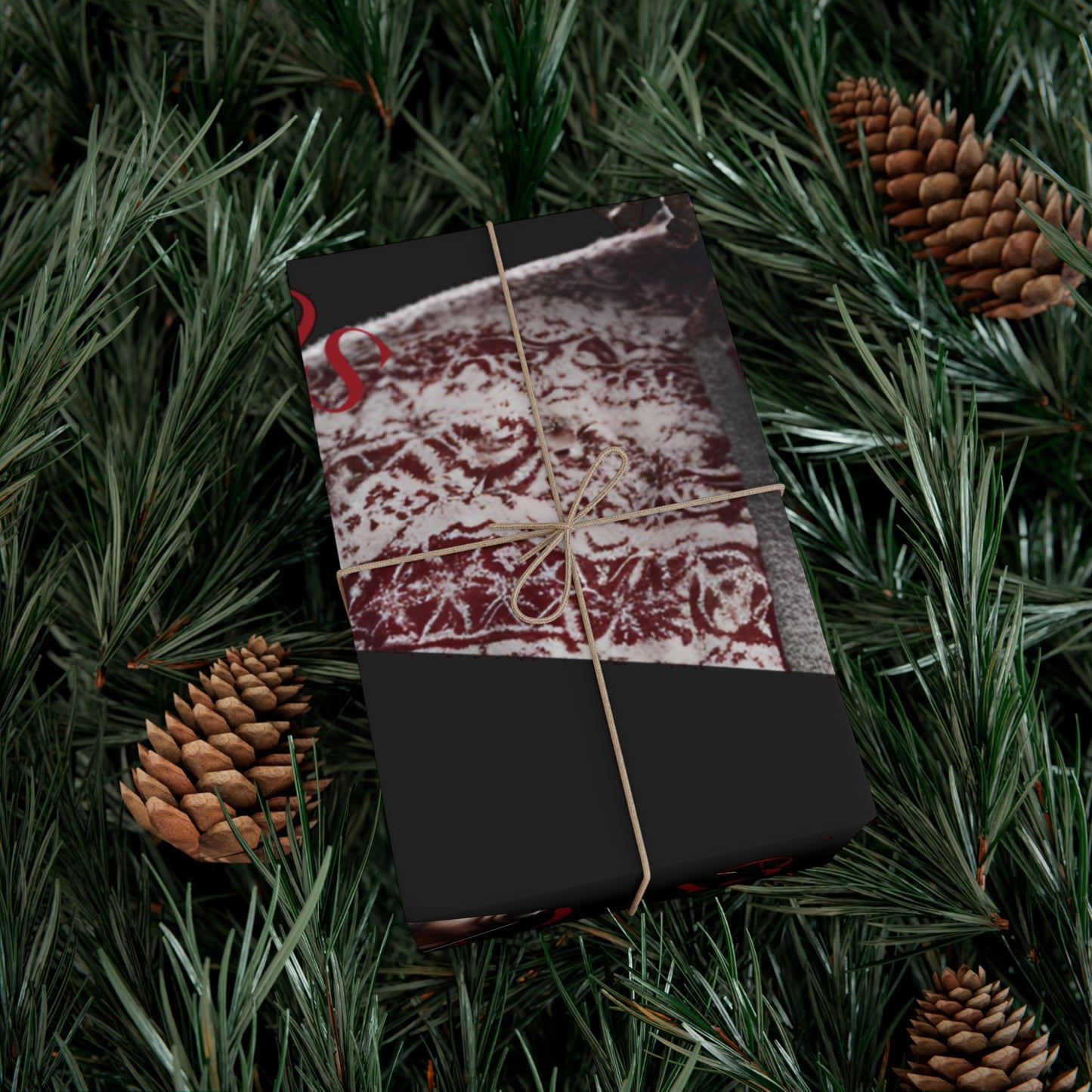 Merry Christmas African American Inspired Santa Clause -Gift Wrap