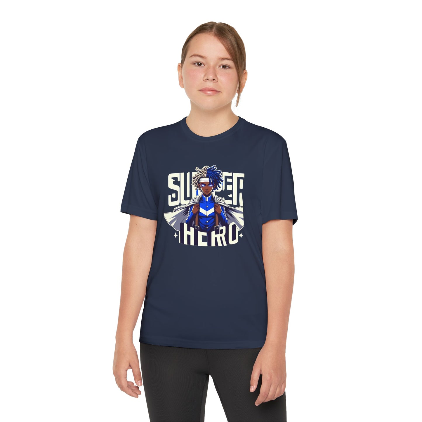 Youth Superhero Competitor Tee, Kid's T-Shirt, Summer Vibes Shirt, Birthday Gift, Superhero Fan Apparel, Fun Summer Outfit