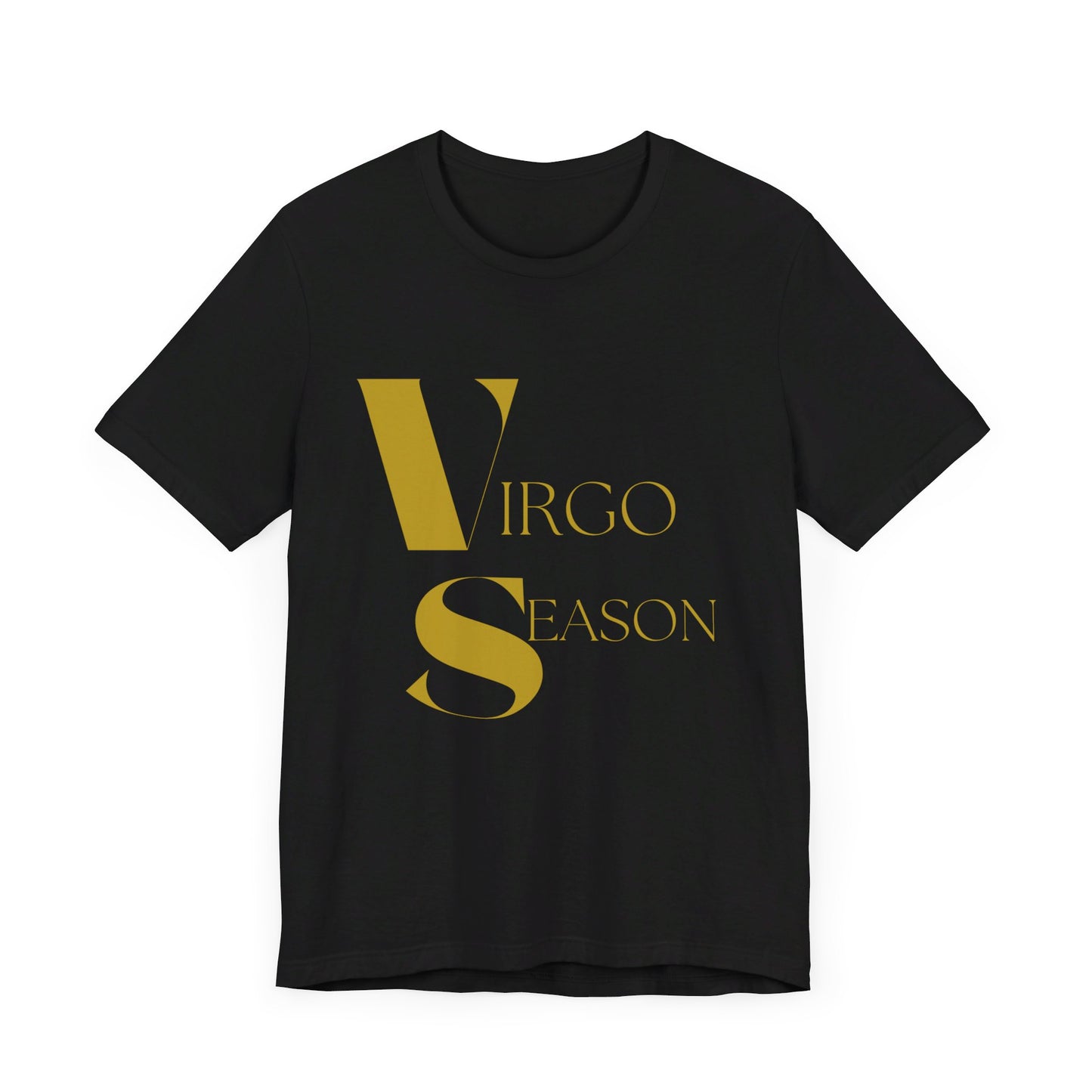 Virgo Black & Gold Tee - Unisex Jersey Short Sleeve