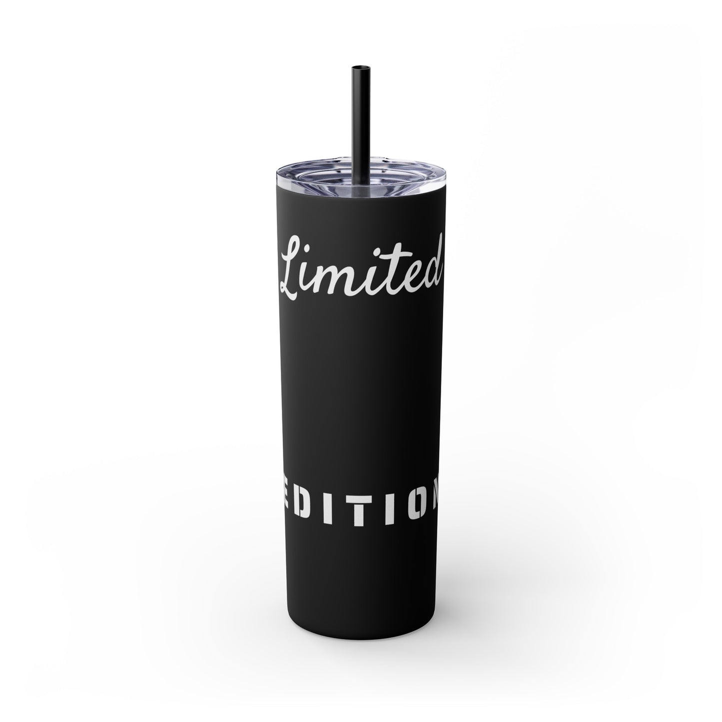 Limited Edition Customizable Skinny Tumbler with Straw, 20oz