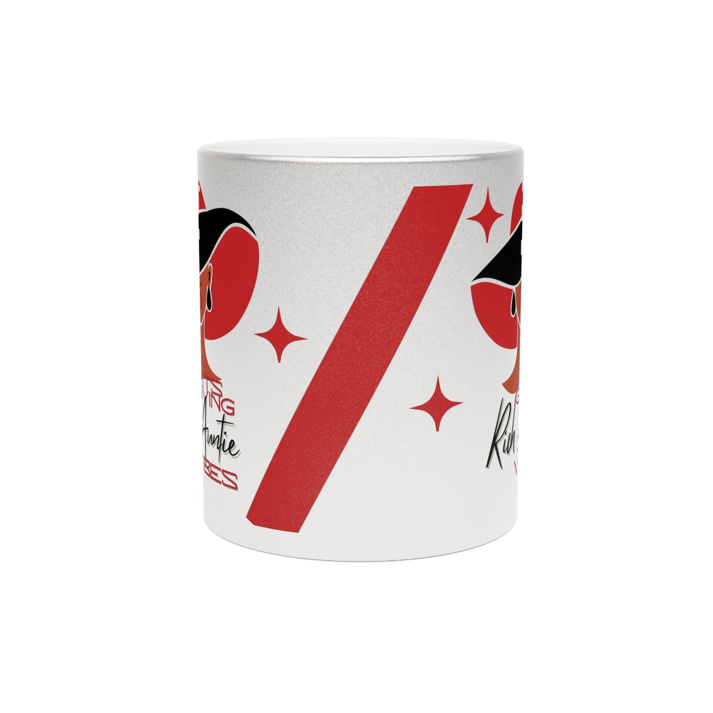 Its Giving Rich Auntie Vibes Metallic Mug (Silver\Gold)