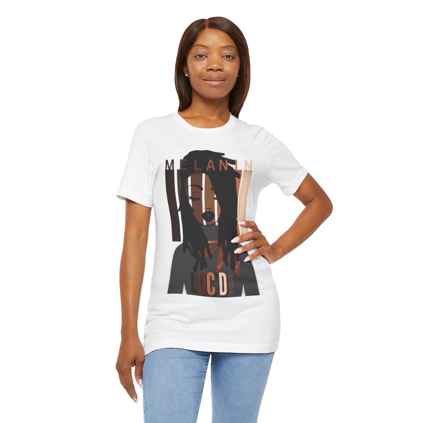 Melanin Loc'd Jersey Short Sleeve Tee