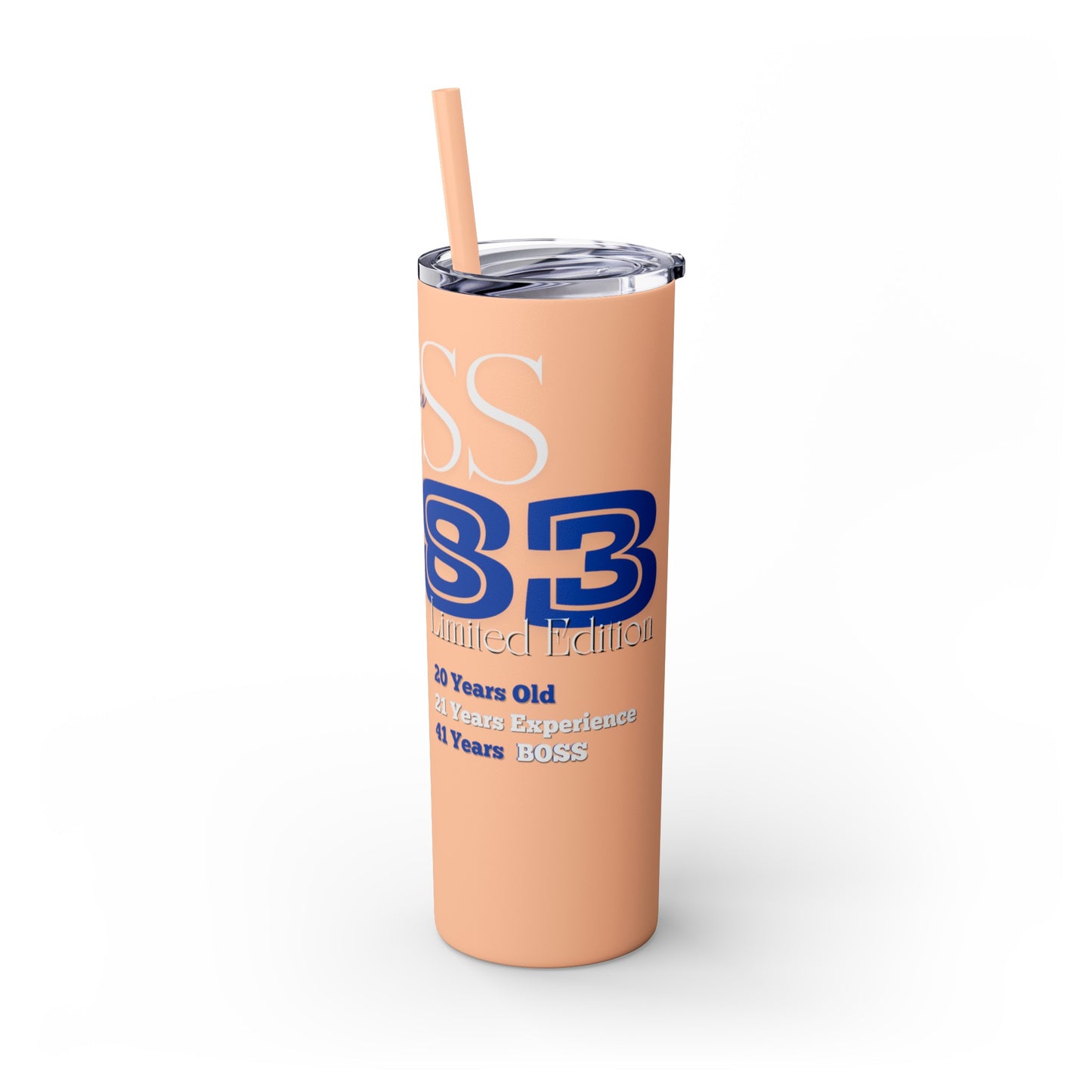 Customizable 1983 Born Skinny Tumbler with Straw, 20oz