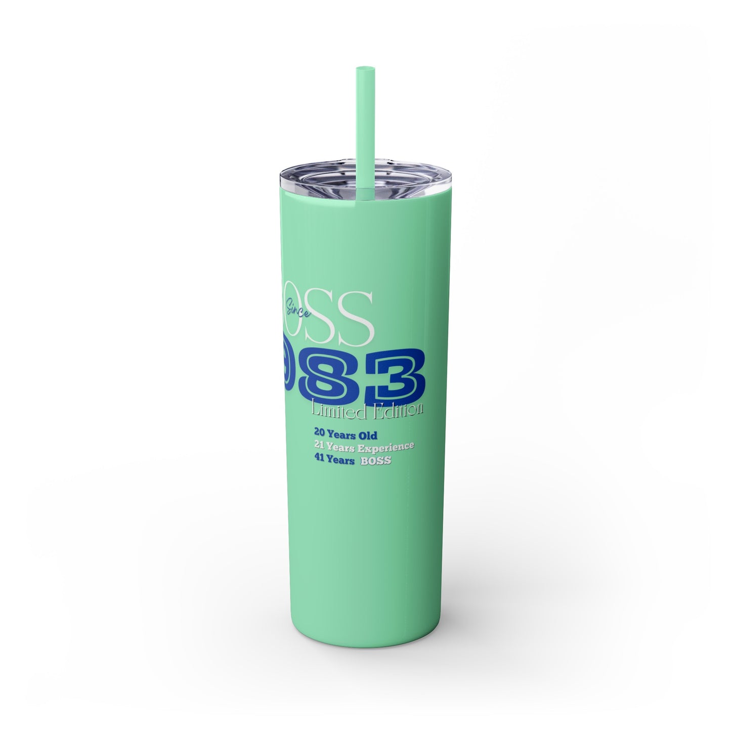 1983 Born Skinny Tumbler with Straw, 20oz