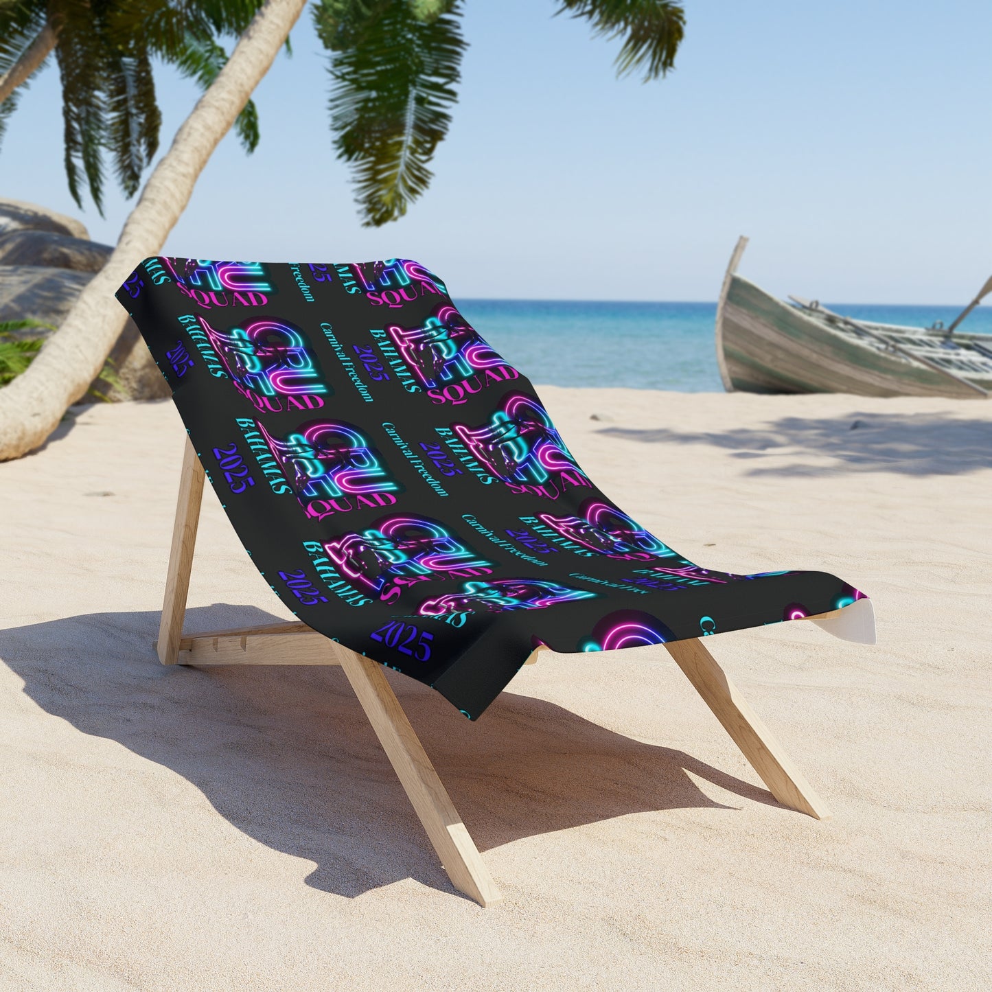 Cruise Squad 2025 Carnival Freedom Beach Towel