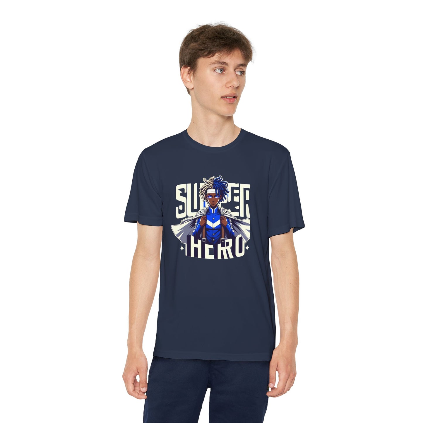 Youth Superhero Competitor Tee, Kid's T-Shirt, Summer Vibes Shirt, Birthday Gift, Superhero Fan Apparel, Fun Summer Outfit