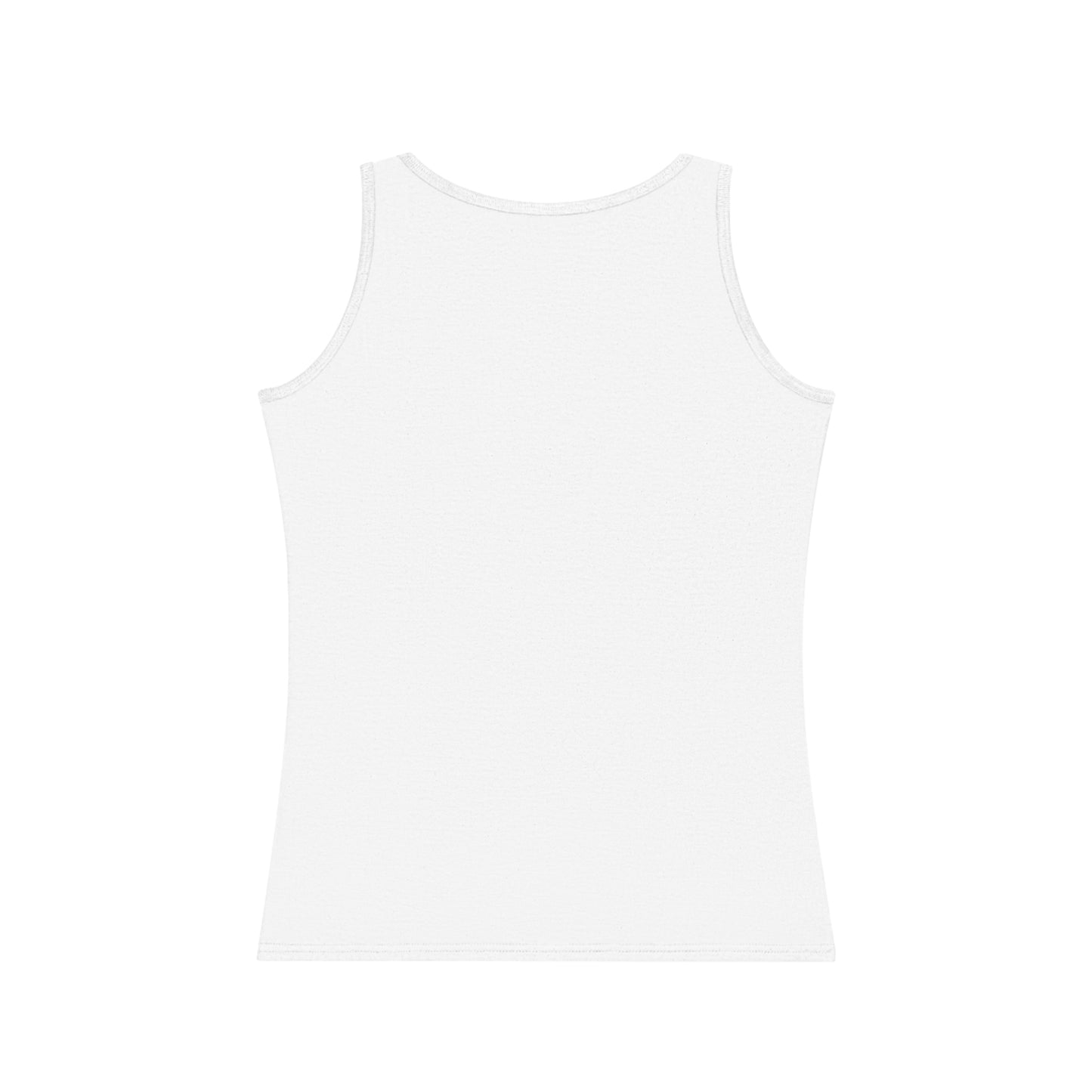 Authentic Women's Tank Top, Graffiti Style Design, Soft and Trendy, Black Gray White, Jeans Shorts Layered Jacket, Casual