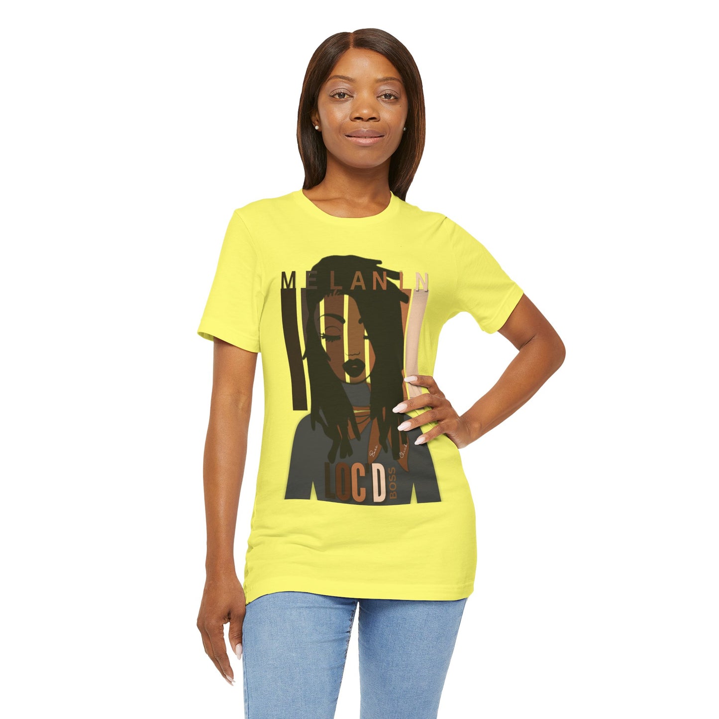 Melanin Loc'd Jersey Short Sleeve Tee