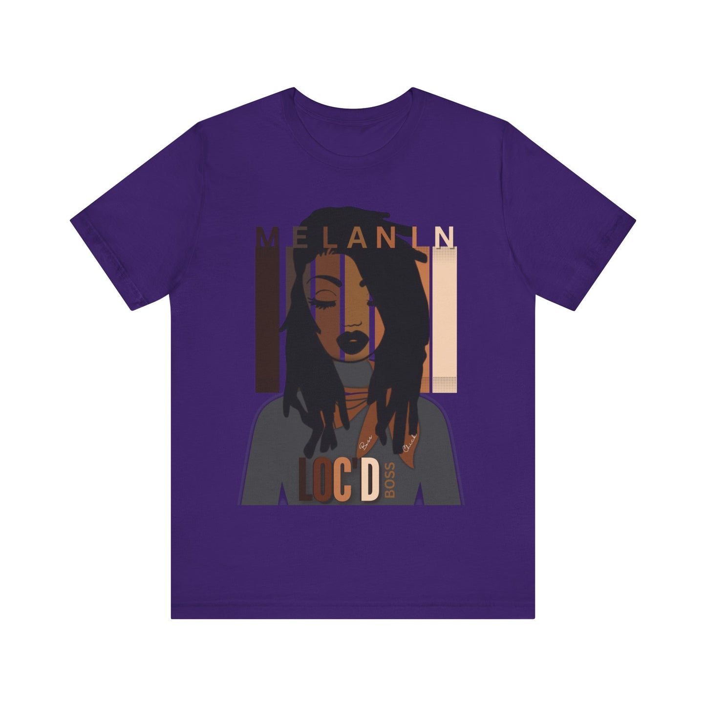Melanin Loc'd Jersey Short Sleeve Tee