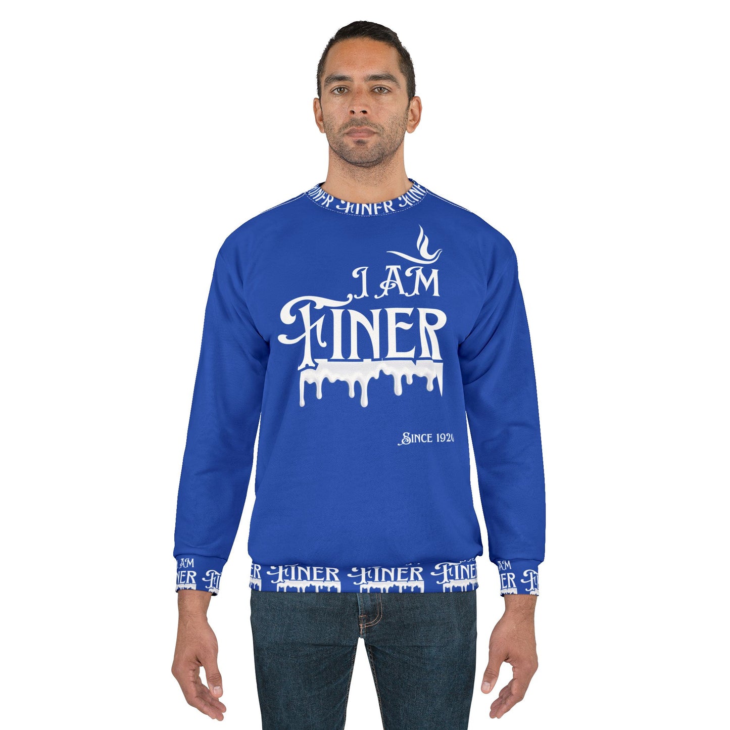 Royal Blue Sweatshirt -I am Finer