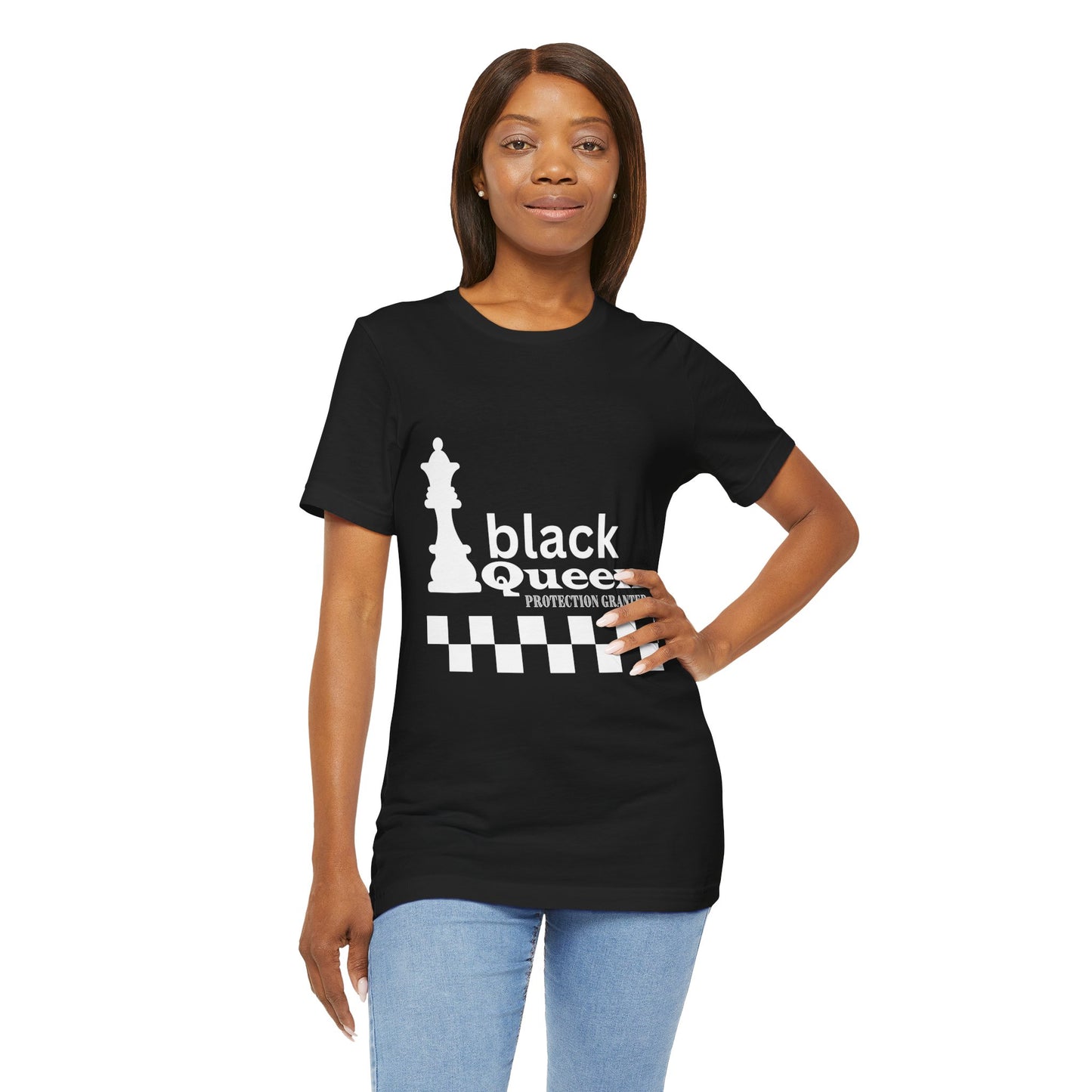 Black Queen Chess Tee - Unisex Jersey Short Sleeve