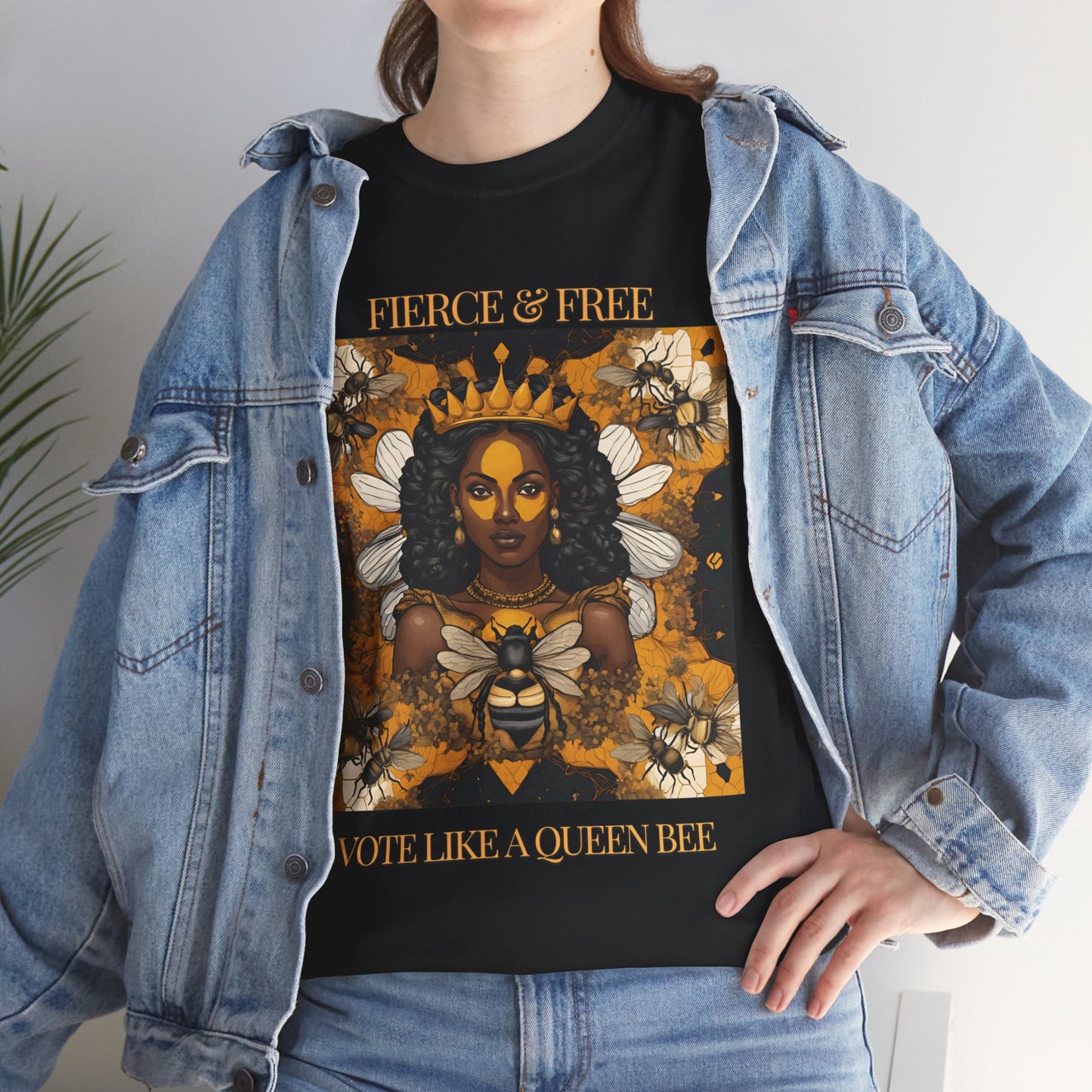 Queen Bee Vote Heavy Cotton Tee