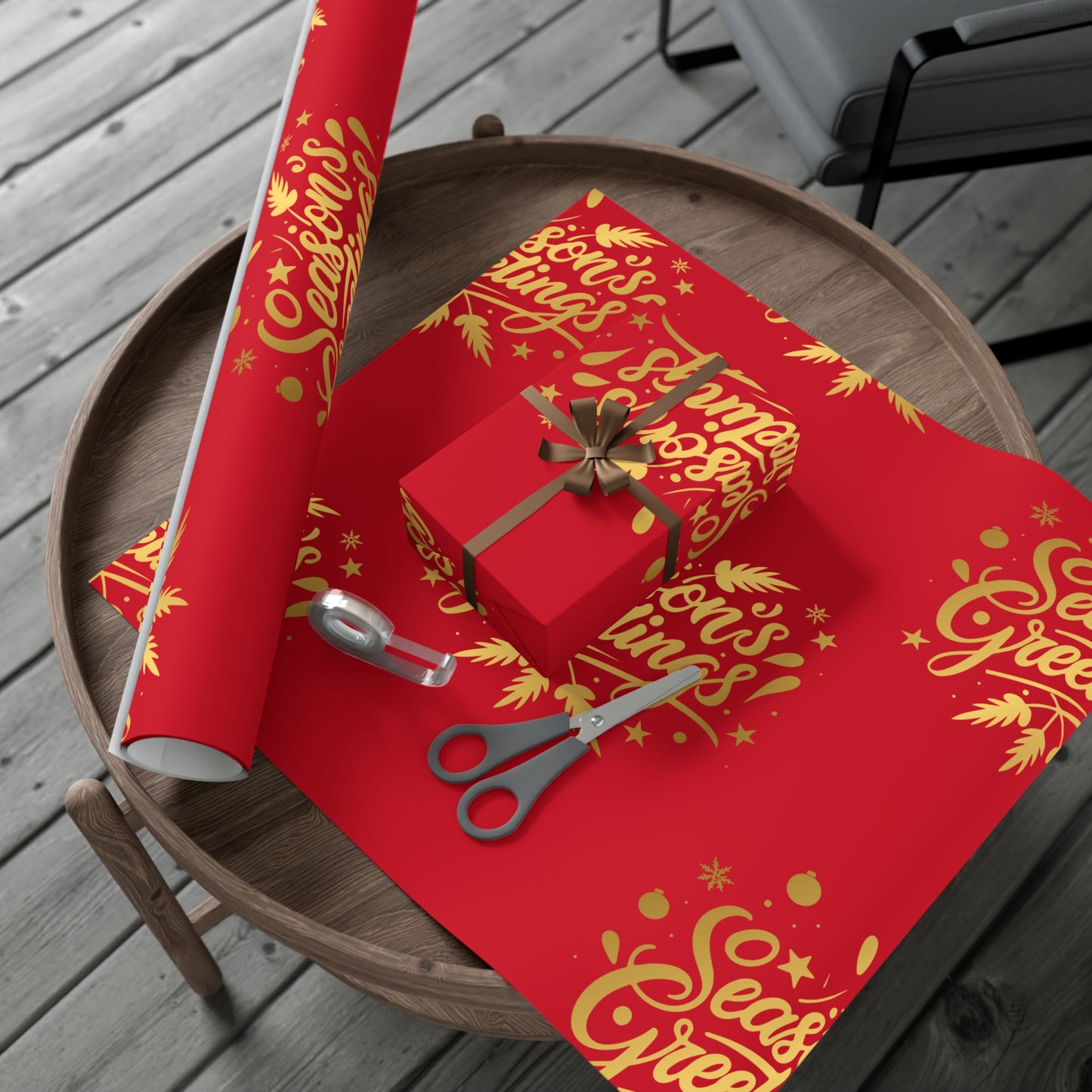Gift Wrap-African American Inspired Season Greetings
